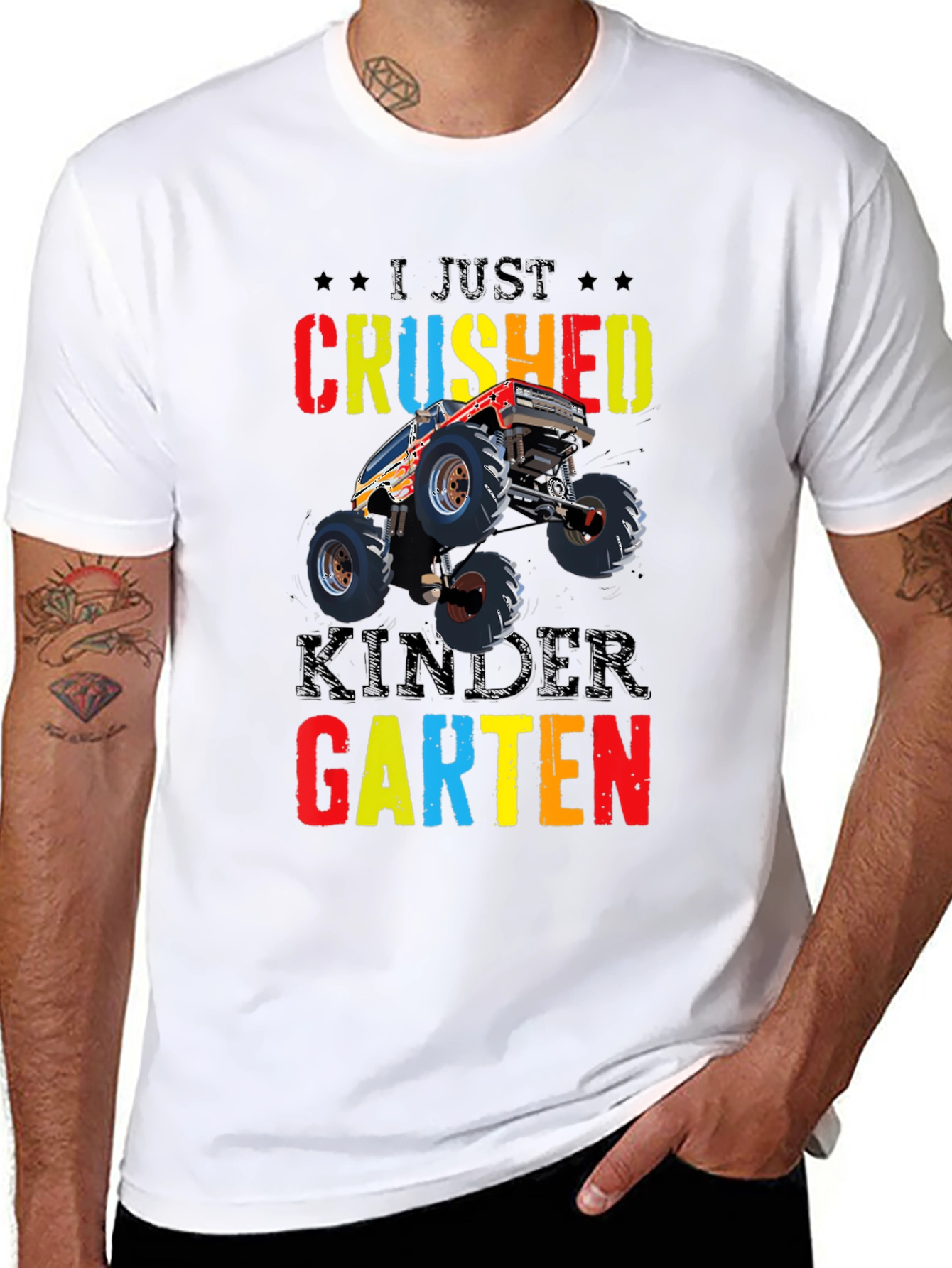 Crushed Kindergarten Monster Truck Tee