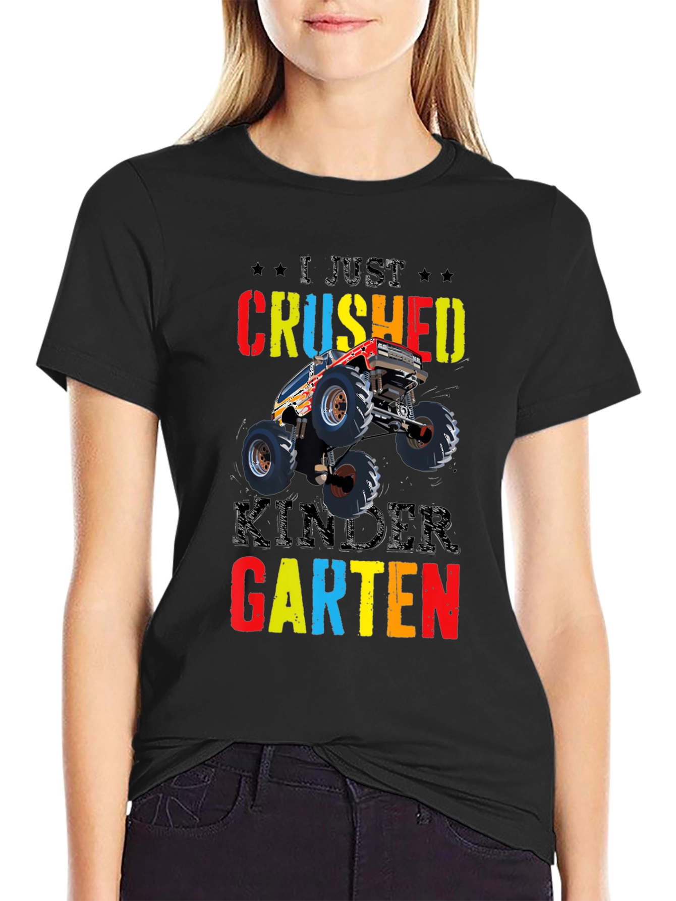 Crushed Kindergarten Monster Truck Tee