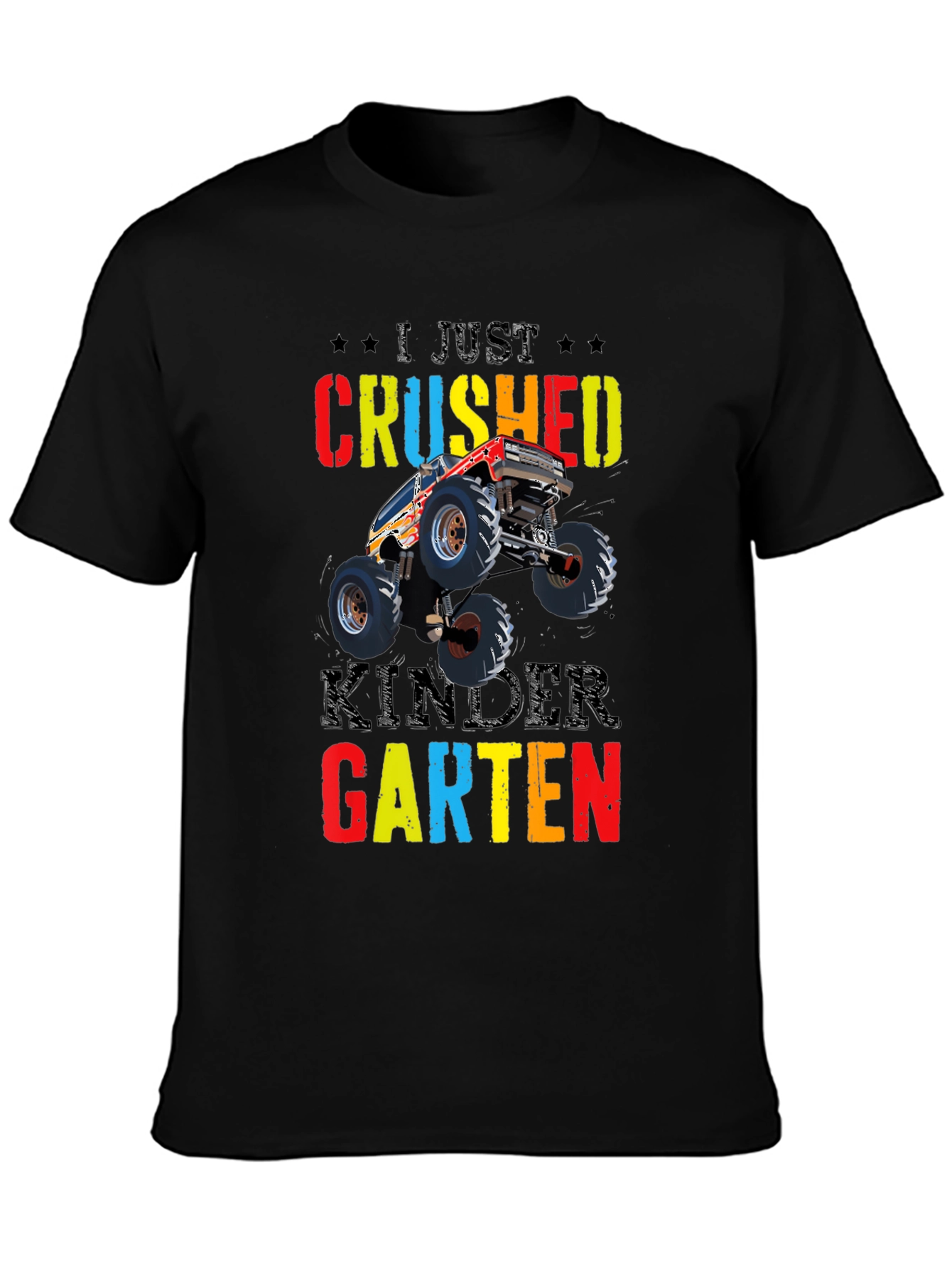Crushed Kindergarten Monster Truck Tee