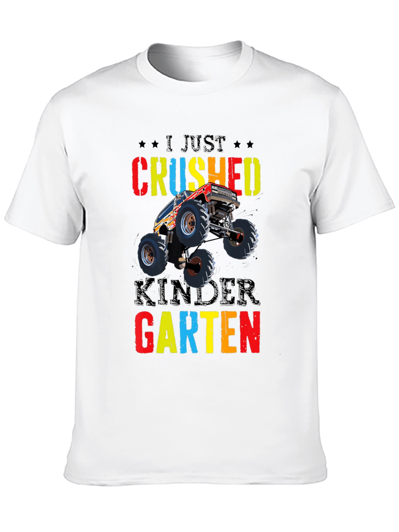 Crushed Kindergarten Monster Truck Tee