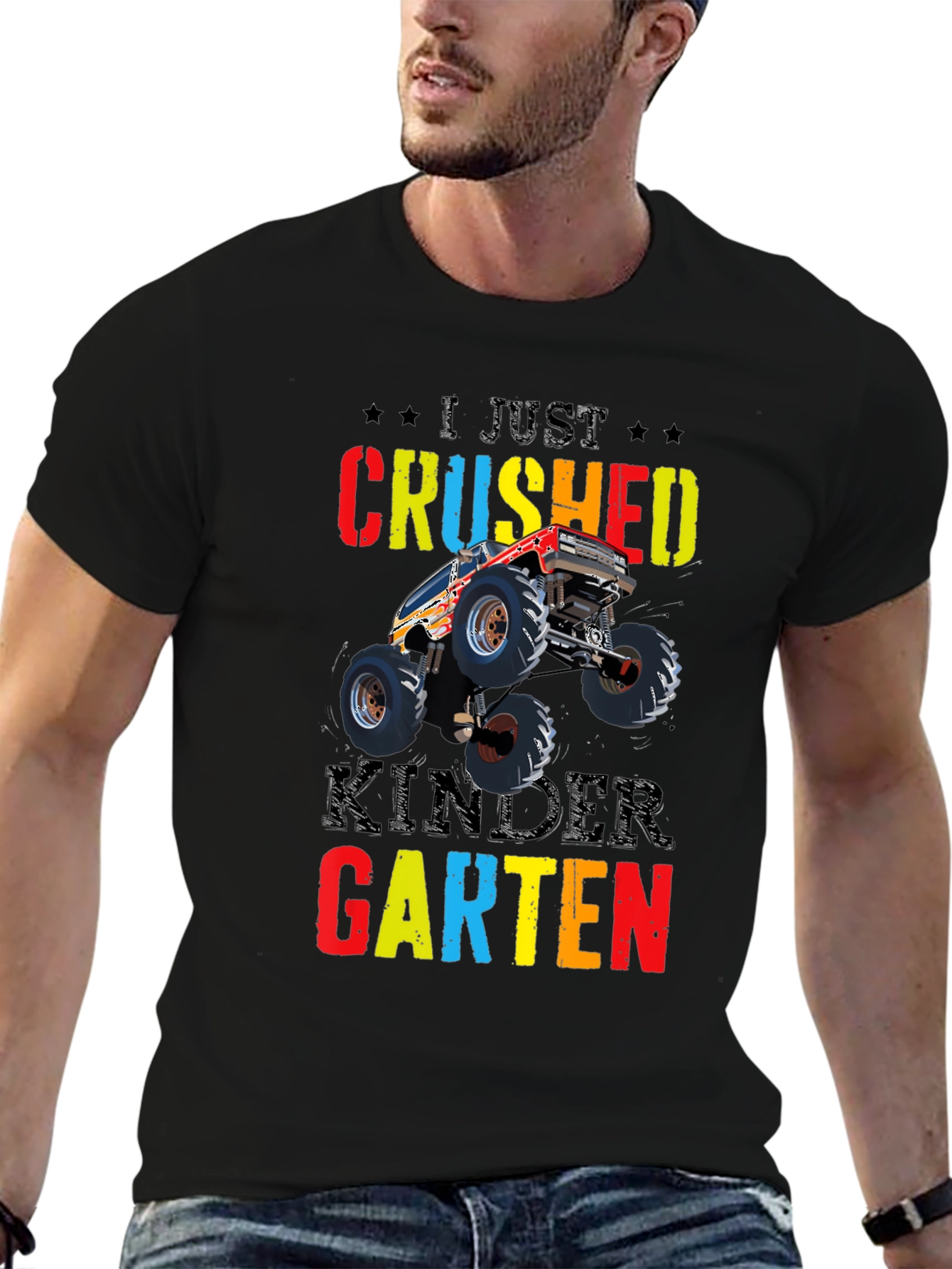 Crushed Kindergarten Monster Truck Tee