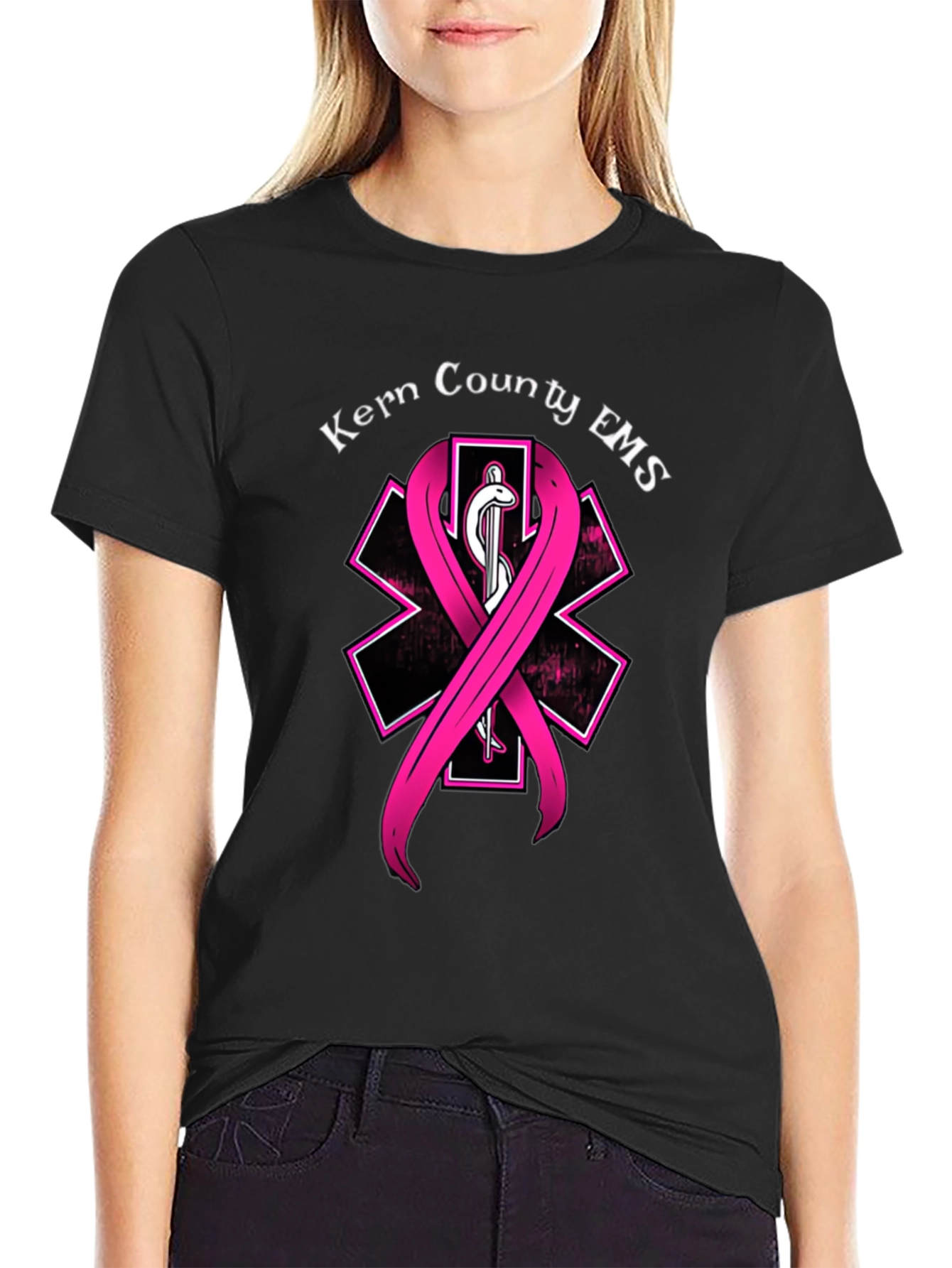Kern County EMS Breast Cancer Awareness T-Shirt