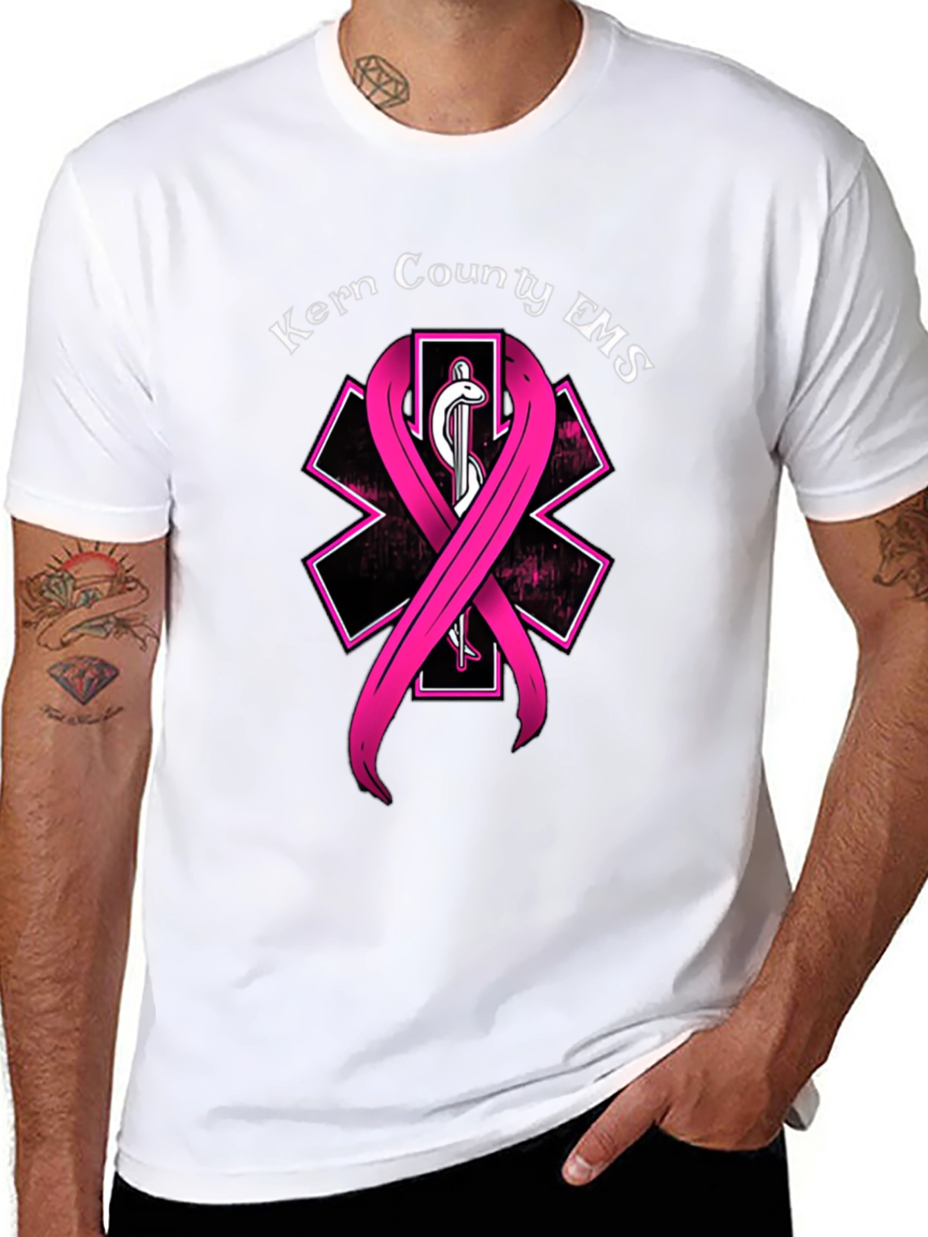 Kern County EMS Breast Cancer Awareness T-Shirt