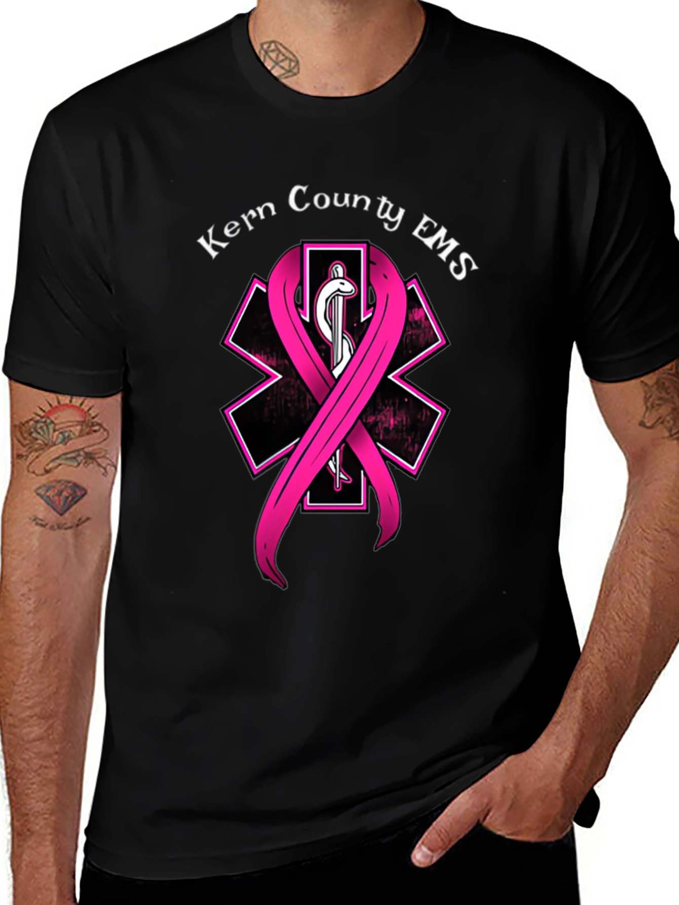 Kern County EMS Breast Cancer Awareness T-Shirt
