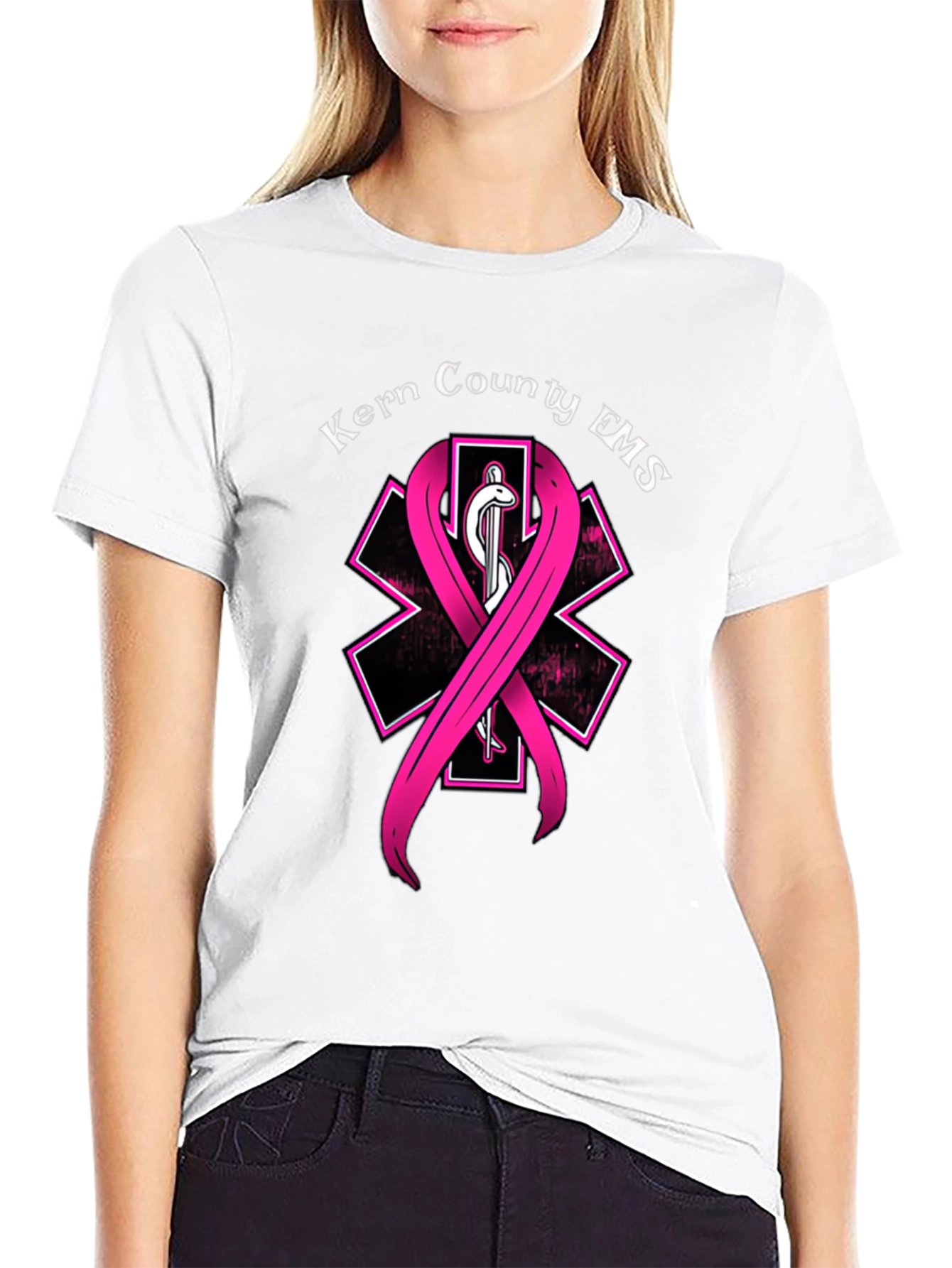 Kern County EMS Breast Cancer Awareness T-Shirt