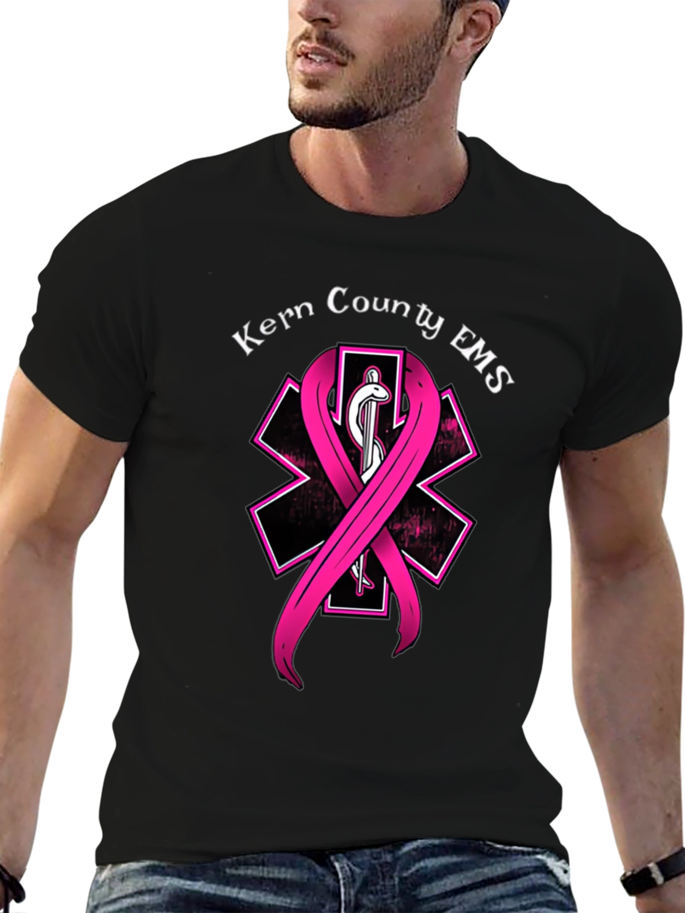 Kern County EMS Breast Cancer Awareness T-Shirt