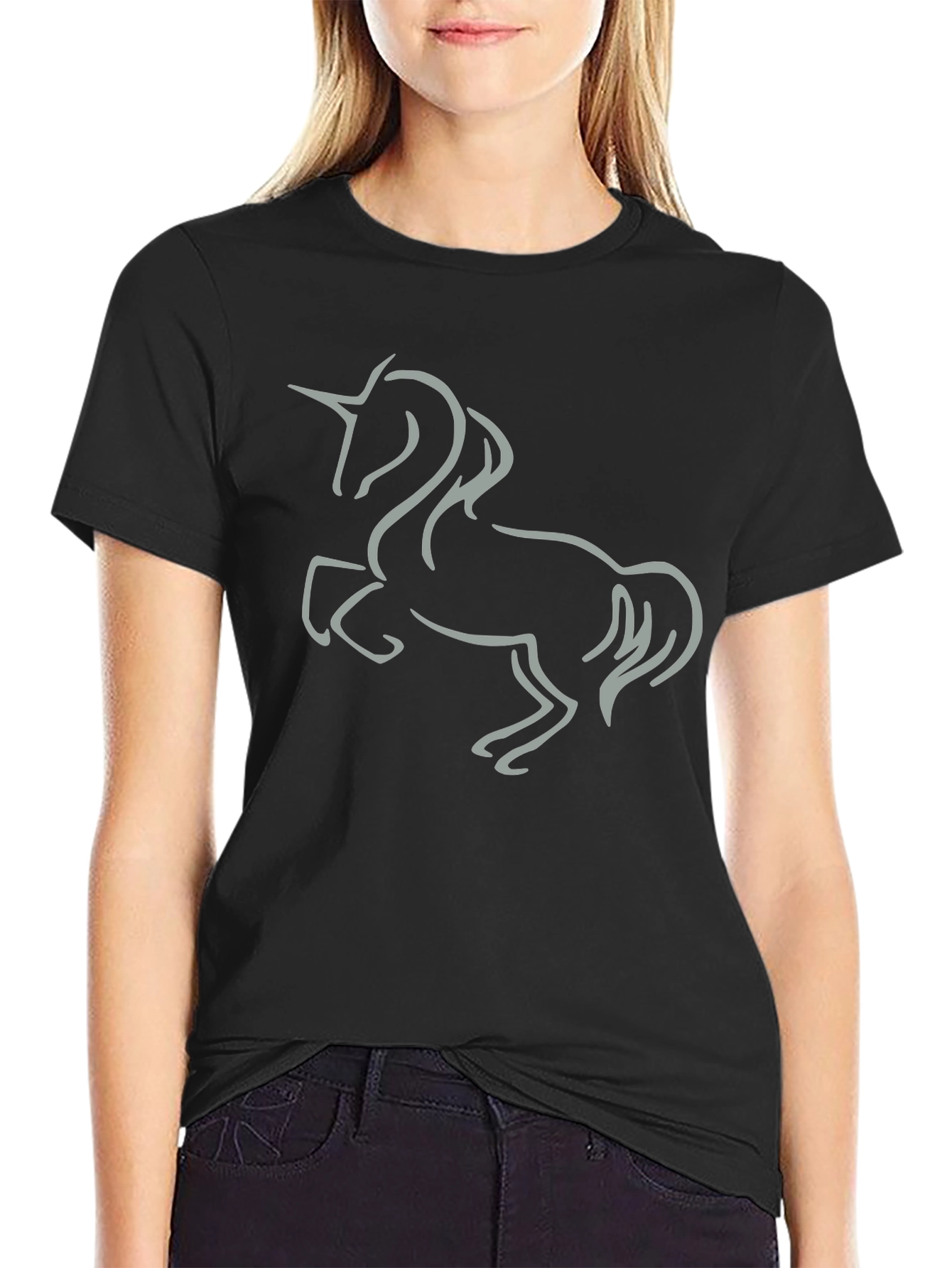 Unicorn Graphic Tee - Black