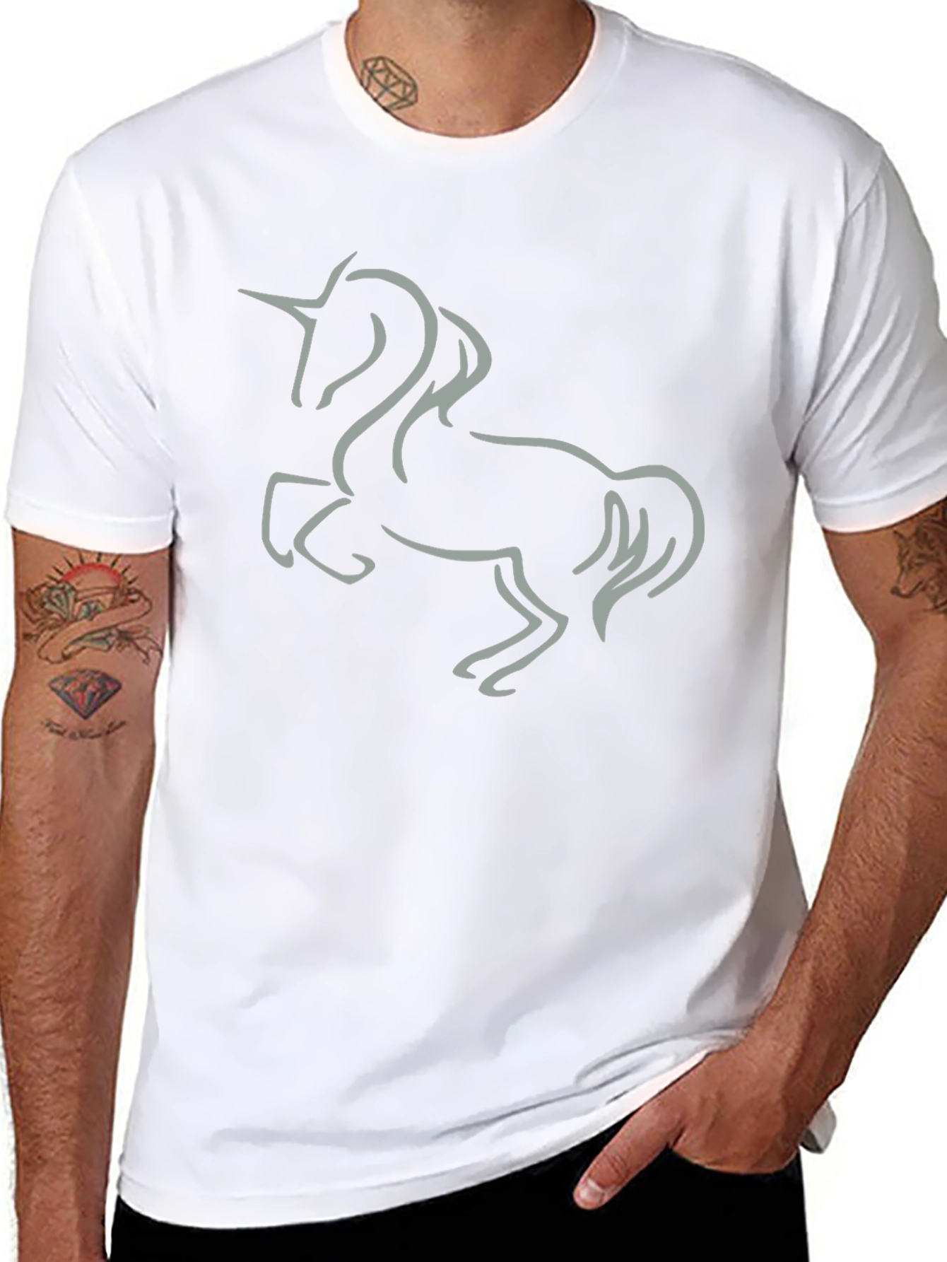 Unicorn Graphic Tee - Black