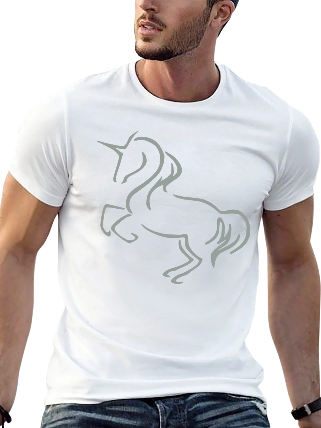 Unicorn Graphic Tee - Black
