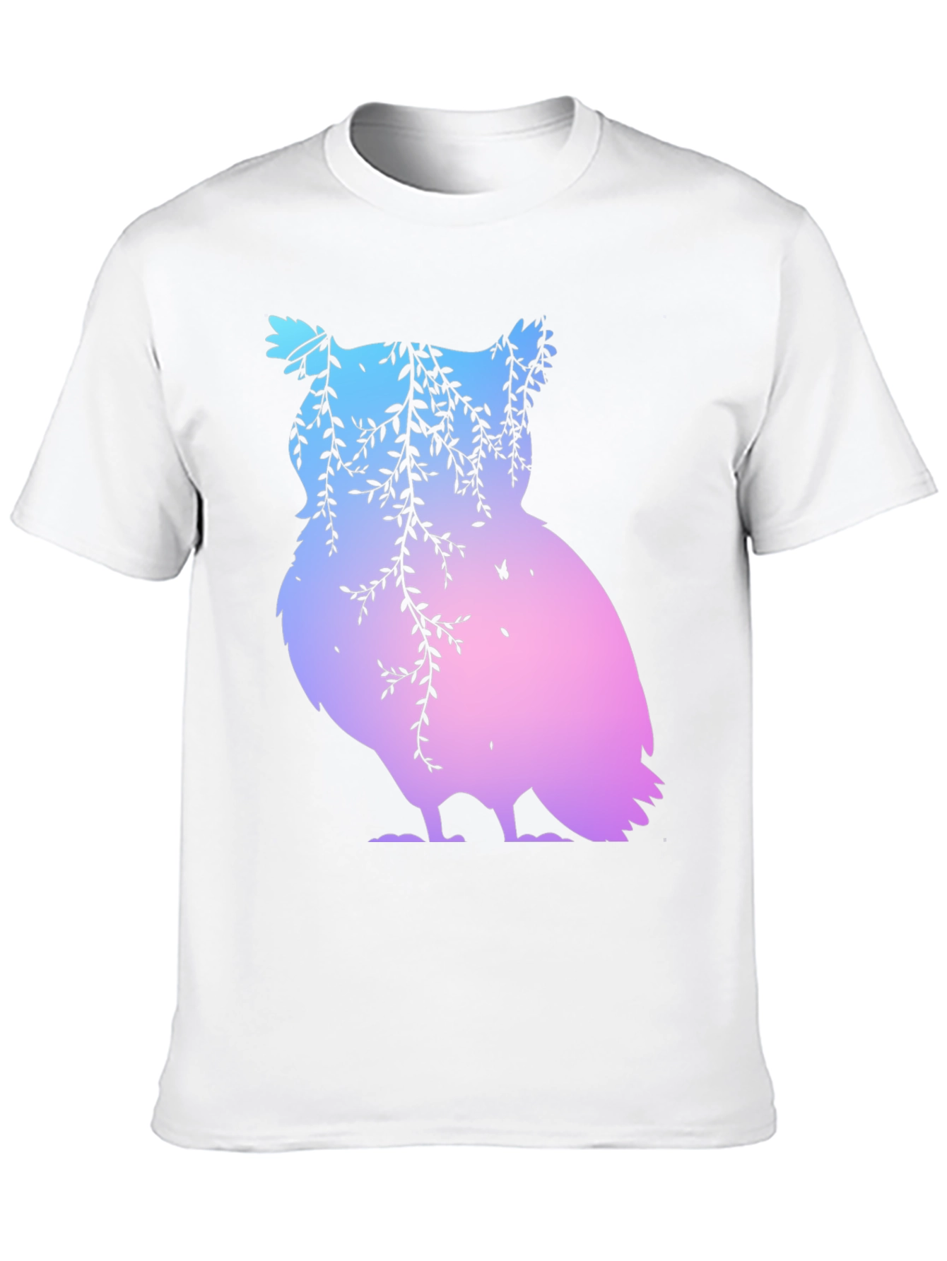 Gradient Owl Graphic T-Shirt