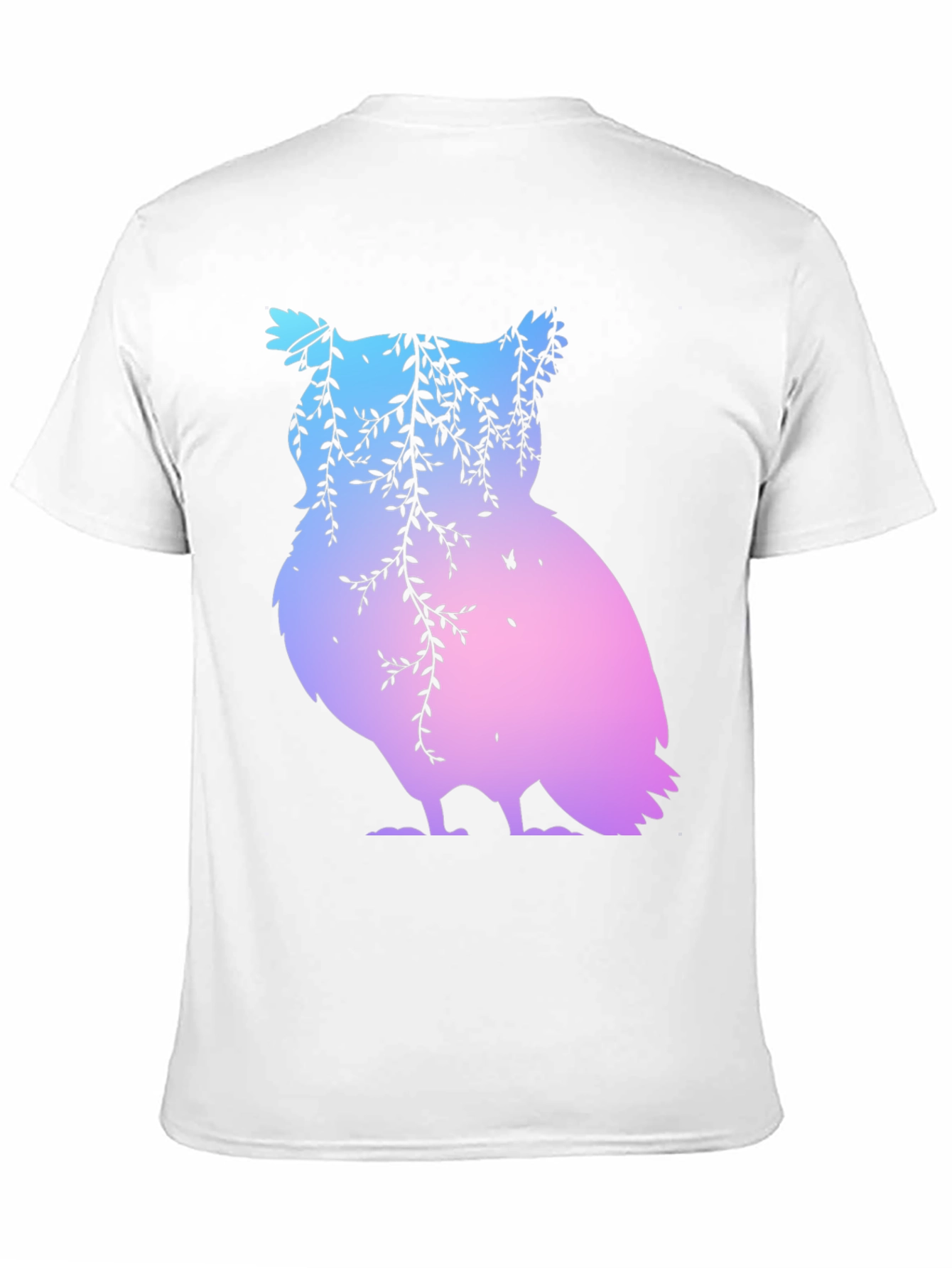 Gradient Owl Graphic T-Shirt