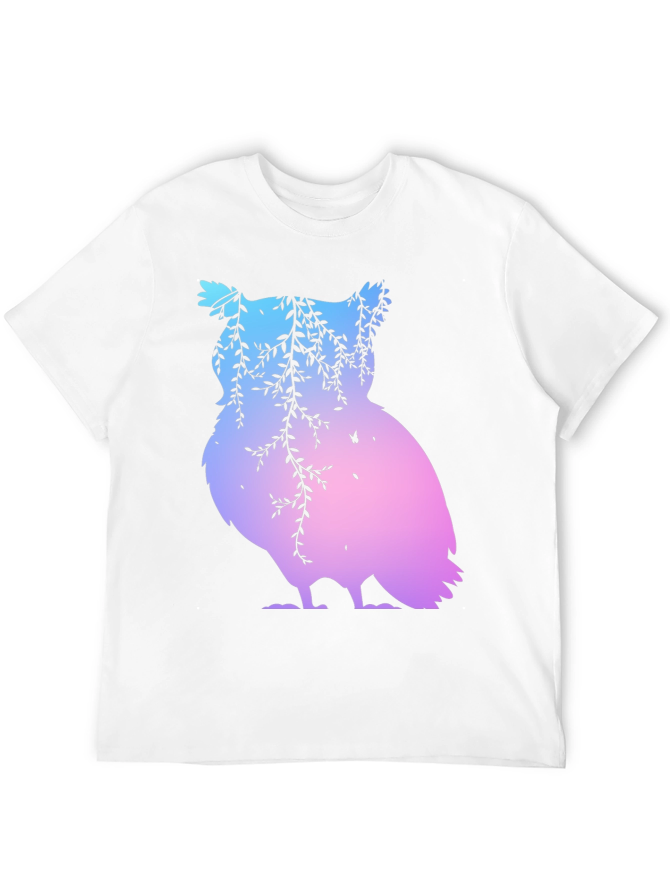 Gradient Owl Graphic T-Shirt