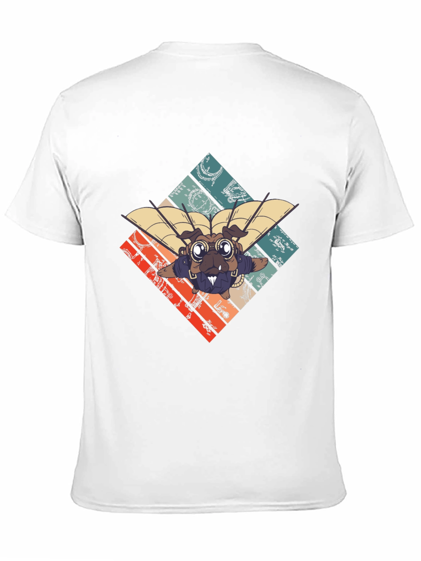 Steampunk Pug Pilot Graphic Tee