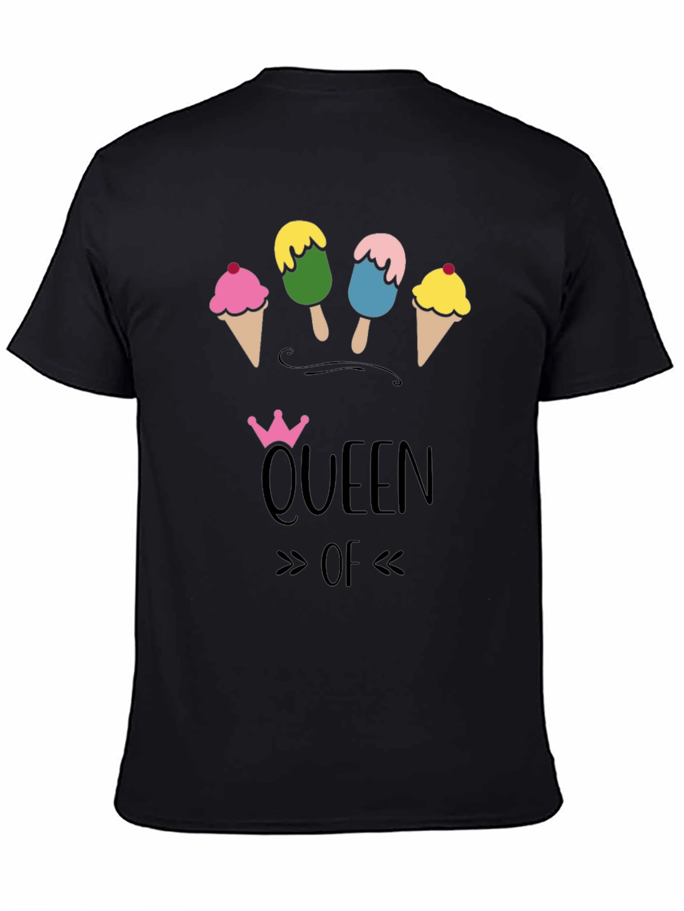 Queen of Ice Cream T-Shirt - Fun Novelty Tee