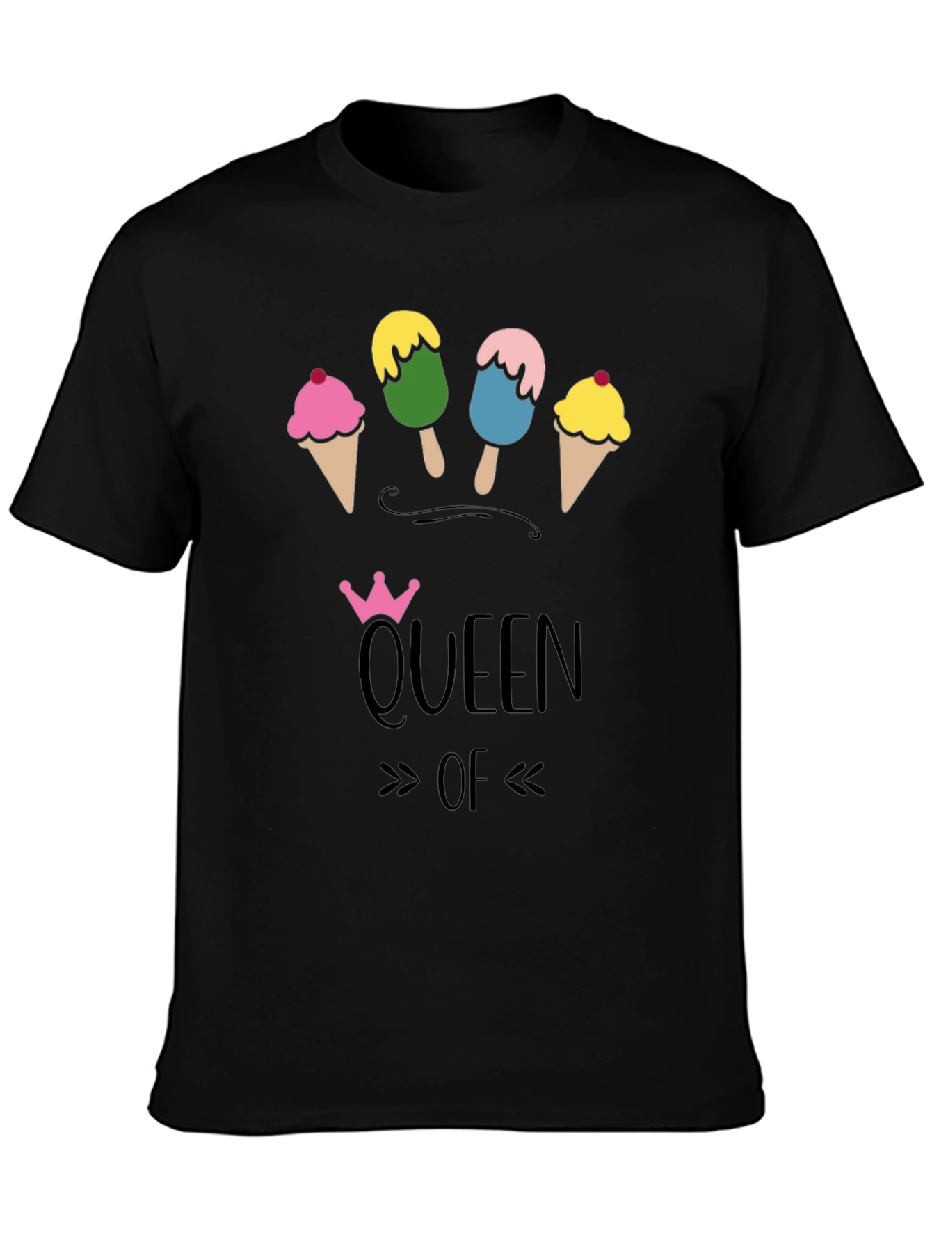 Queen of Ice Cream T-Shirt - Fun Novelty Tee