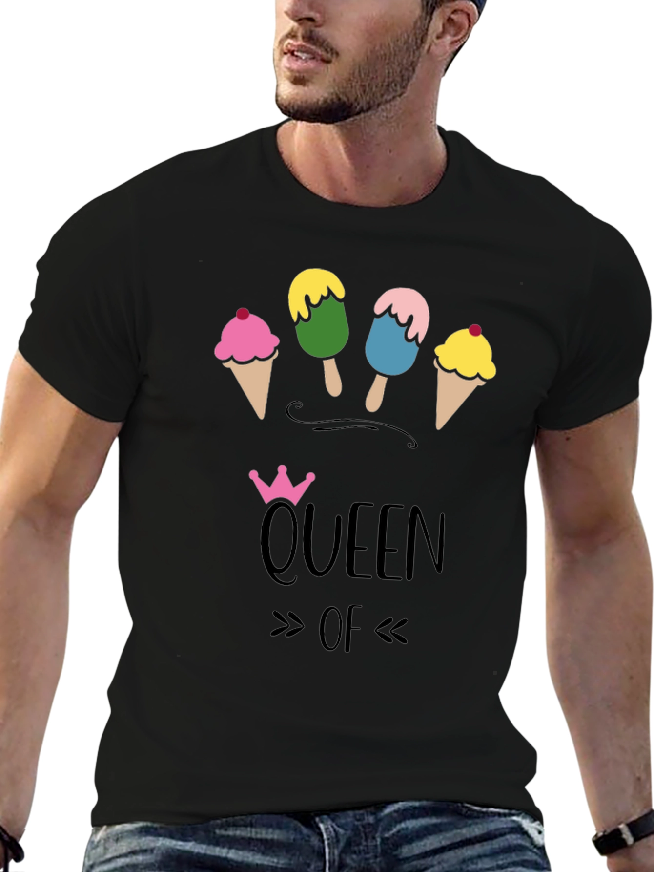 Queen of Ice Cream T-Shirt - Fun Novelty Tee