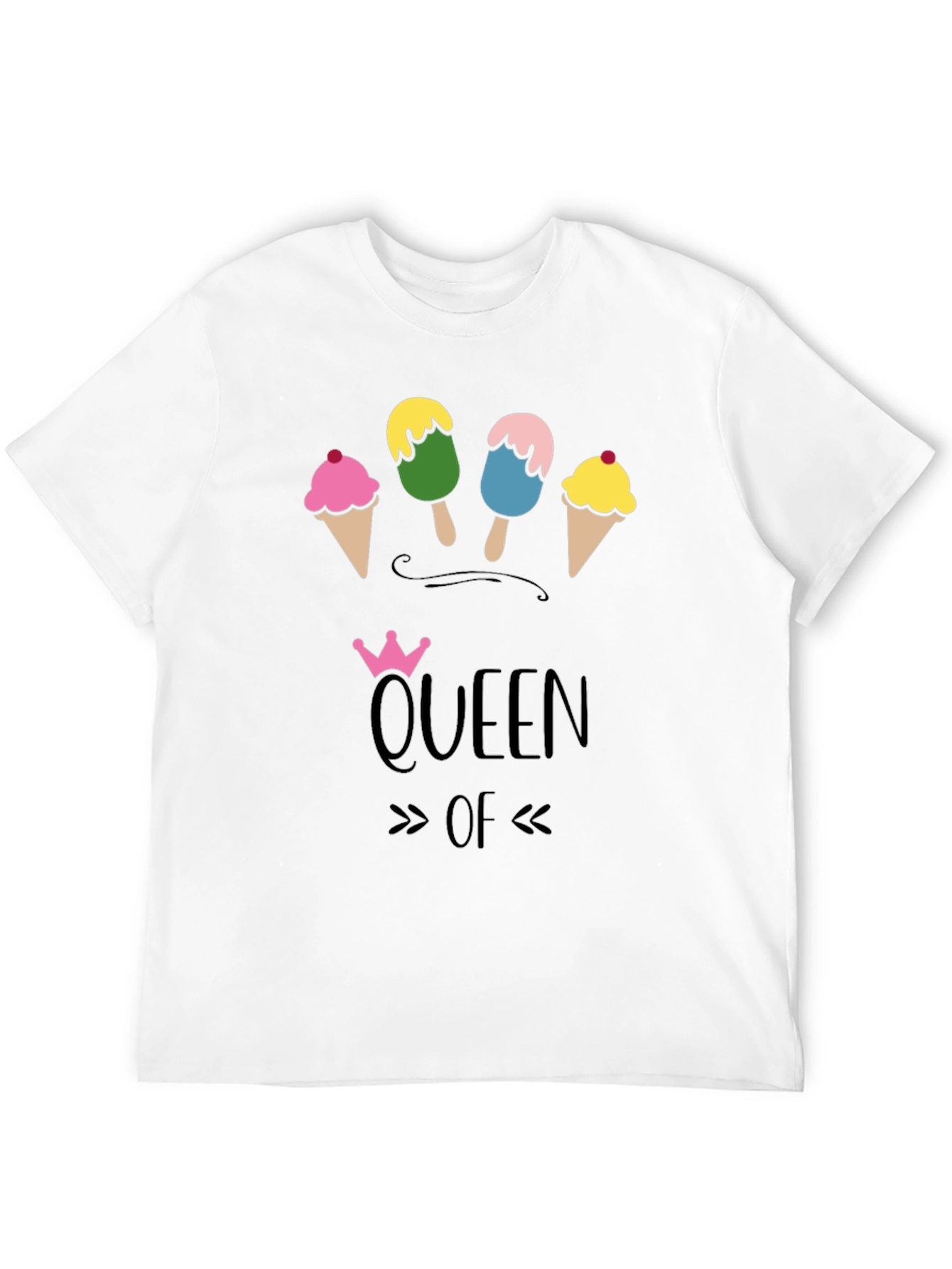 Queen of Ice Cream T-Shirt - Fun Novelty Tee