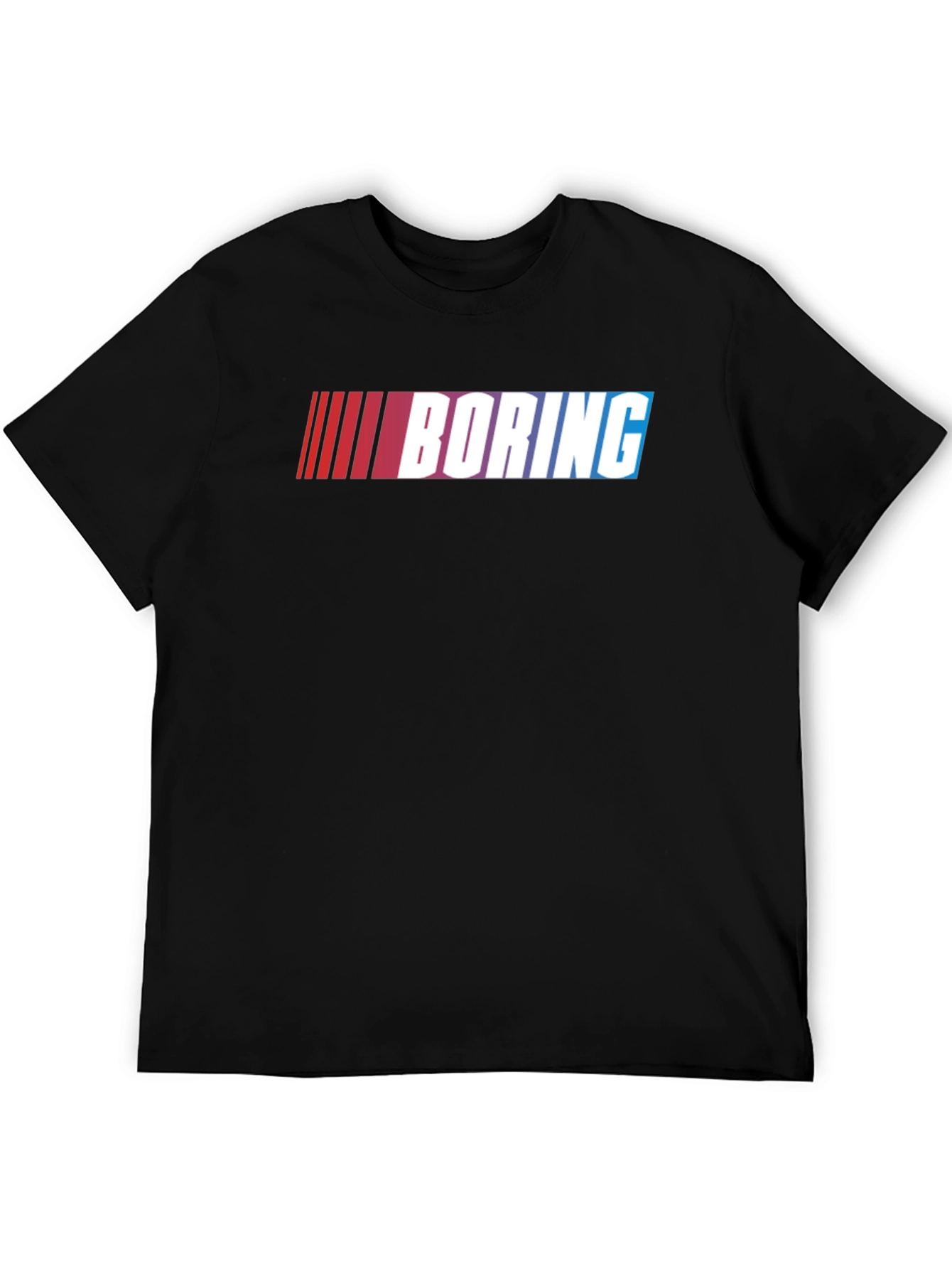 Boring Graphic T-Shirt - Black Cotton Tee