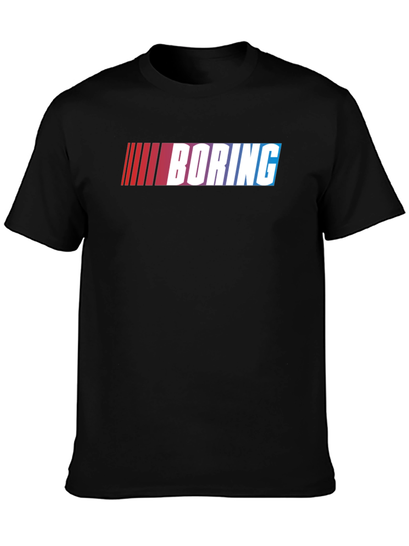 Boring Graphic T-Shirt - Black Cotton Tee