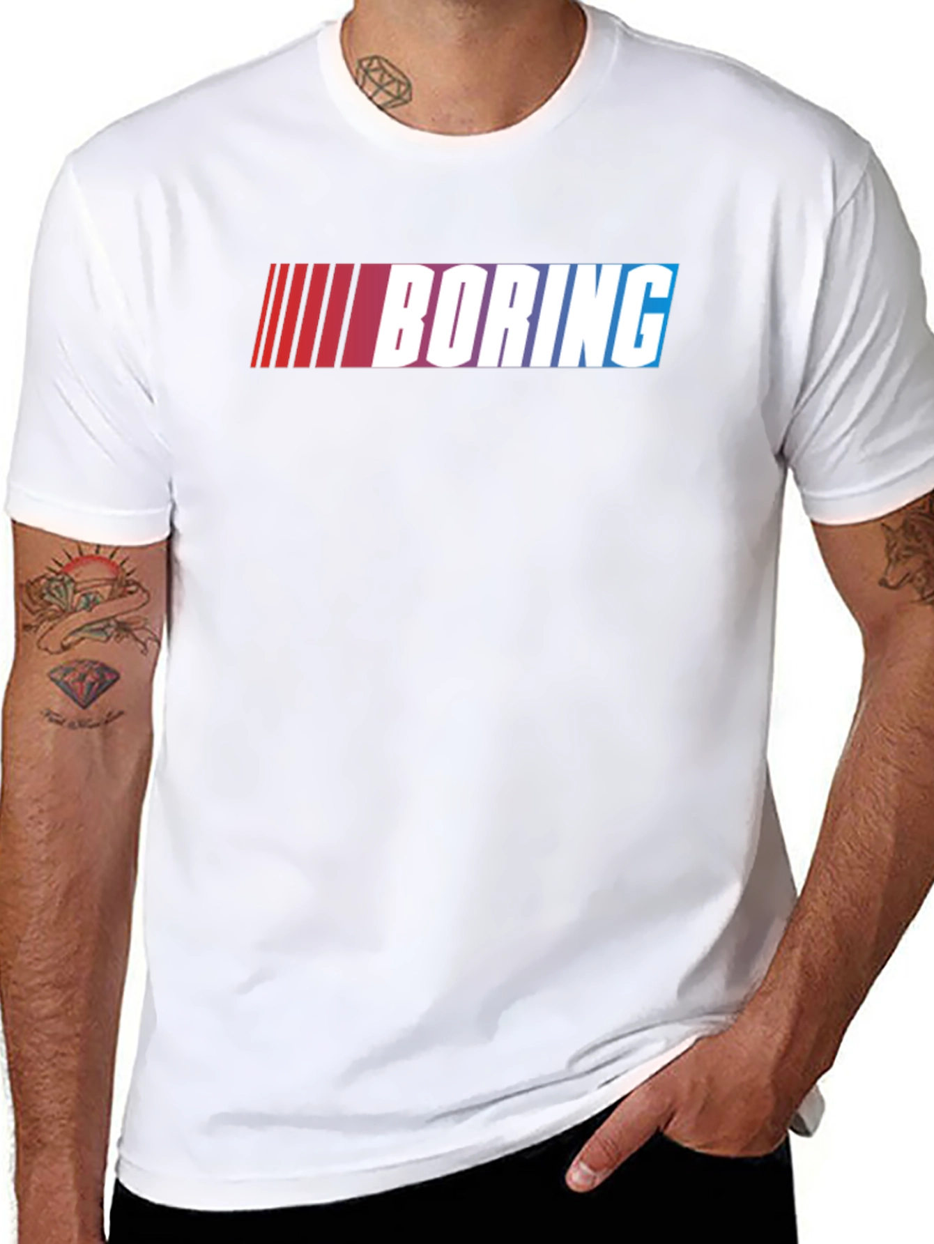 Boring Graphic T-Shirt - Black Cotton Tee