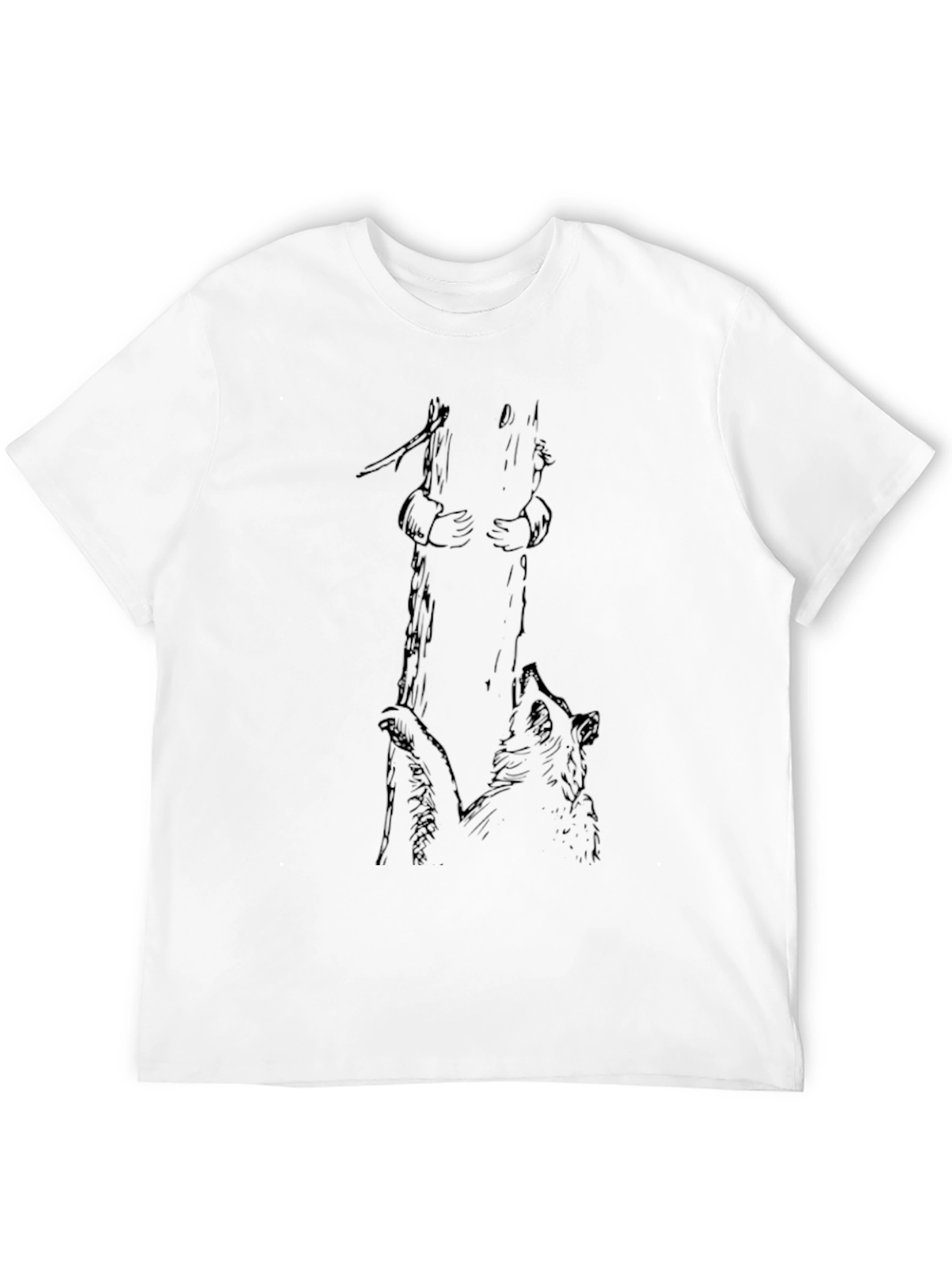 Bear Hug Tree Graphic Tee - Black