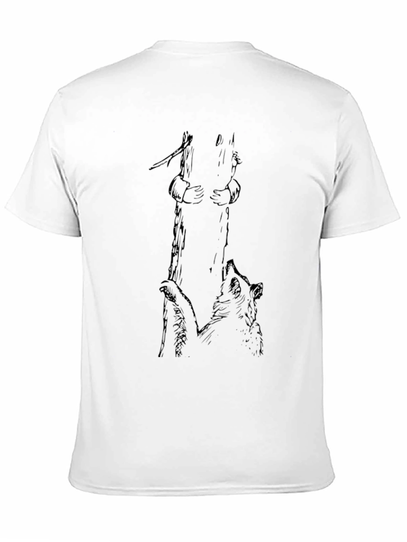 Bear Hug Tree Graphic Tee - Black