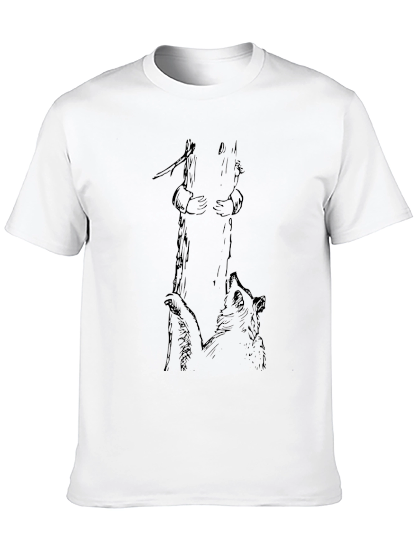 Bear Hug Tree Graphic Tee - Black