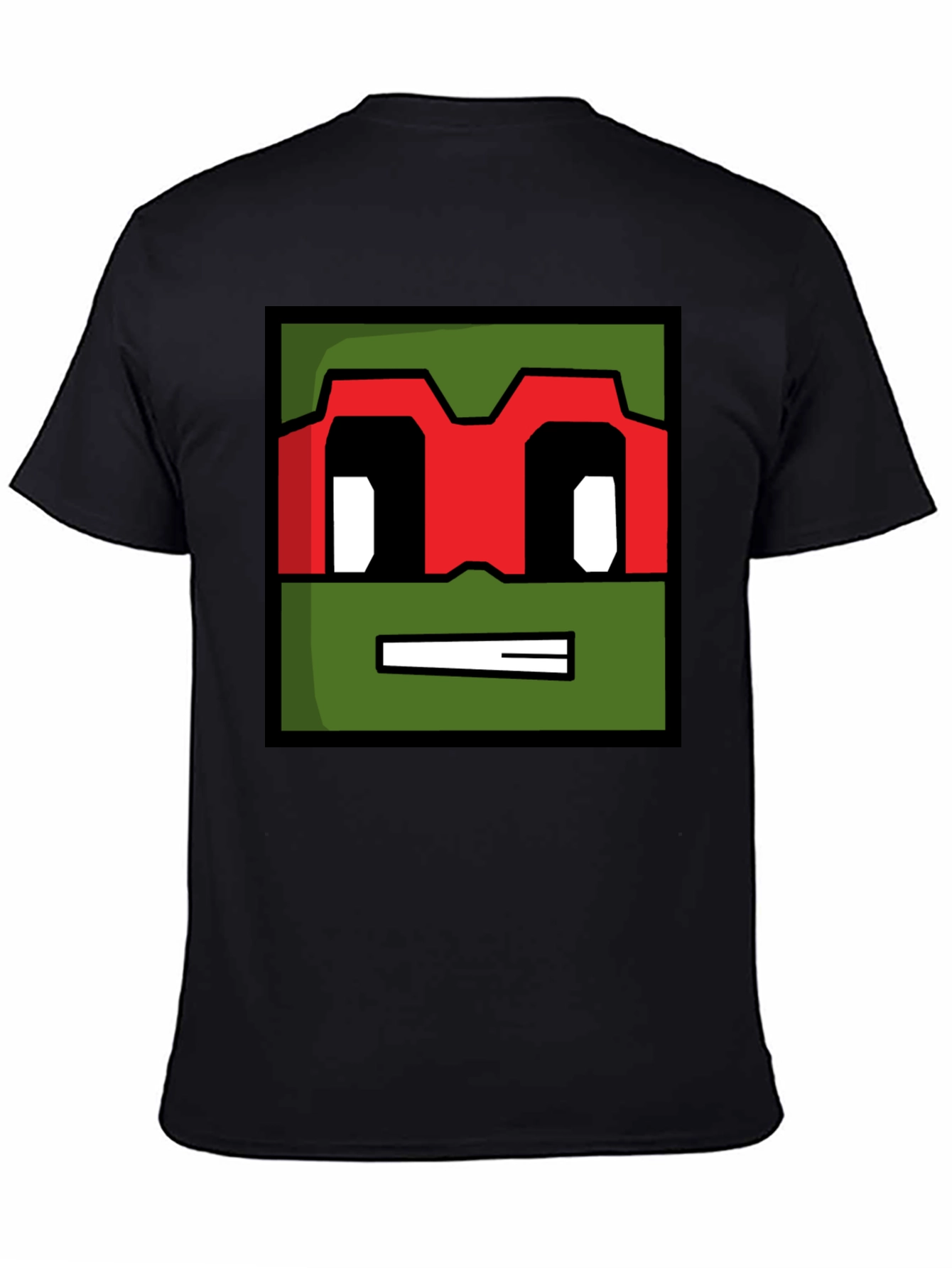 Pixelated Ninja Turtle Graphic Tee - Black