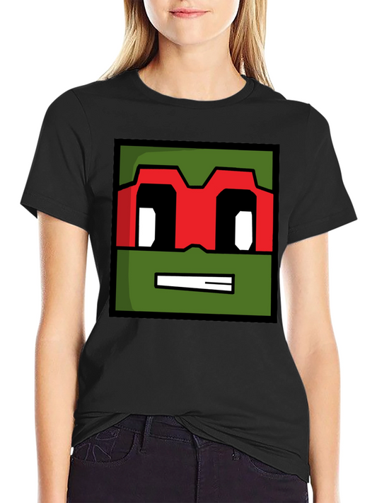Pixelated Ninja Turtle Graphic Tee - Black