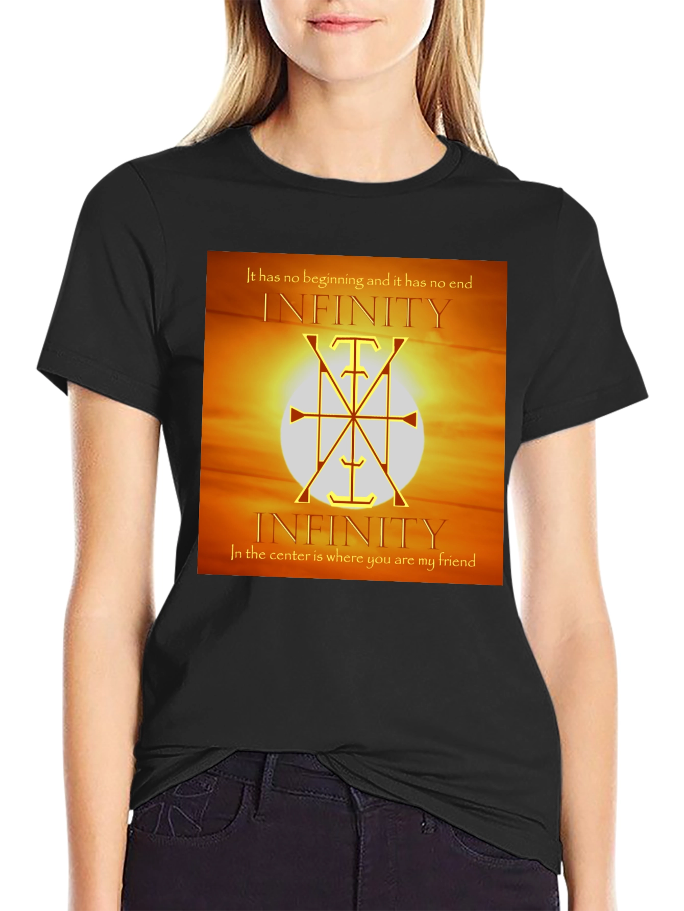 Infinity Symbol Graphic Tee - Unique Design