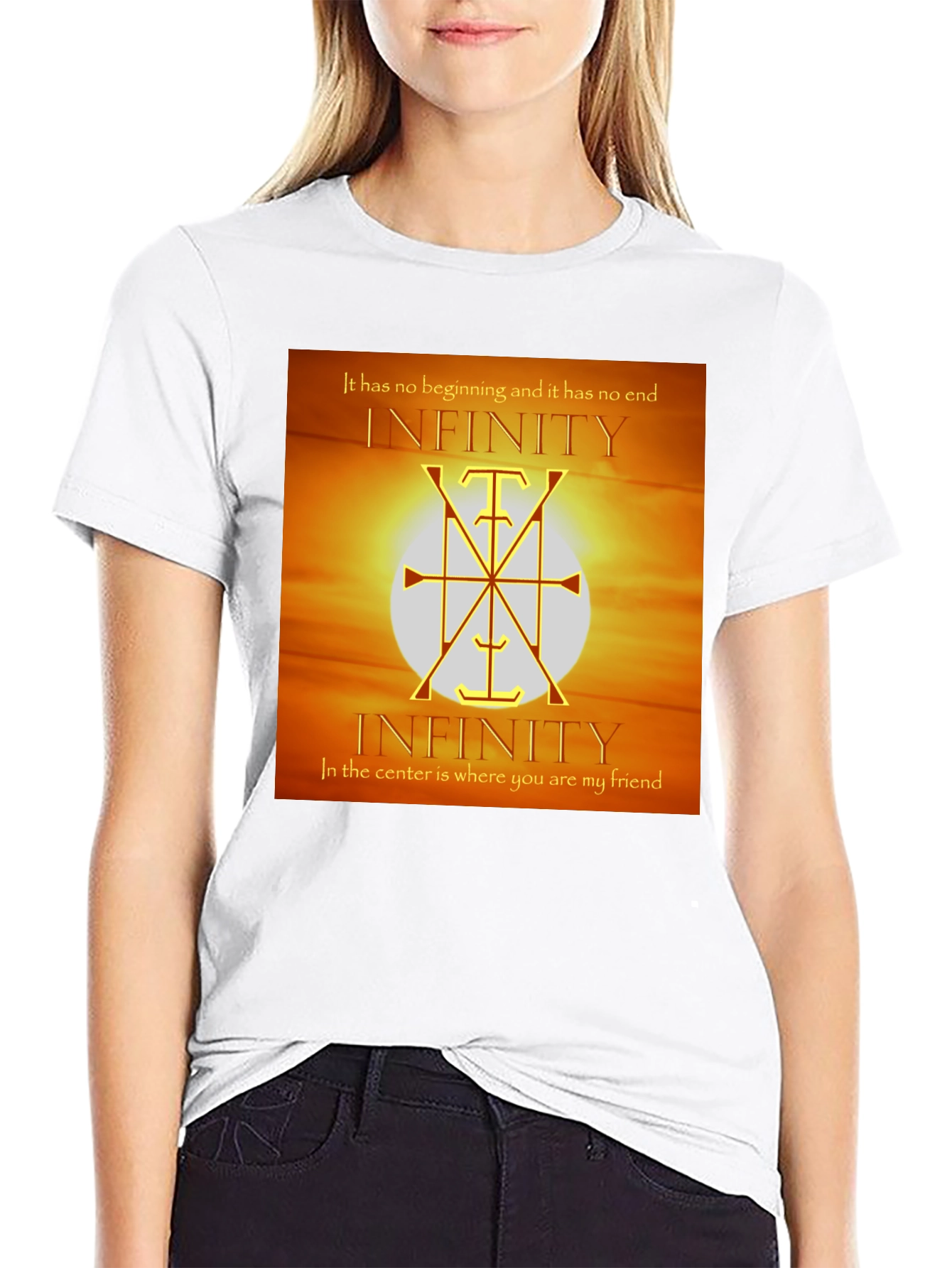 Infinity Symbol Graphic Tee - Unique Design