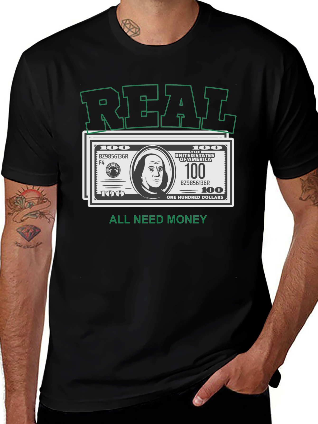 Real Money Graphic T-Shirt