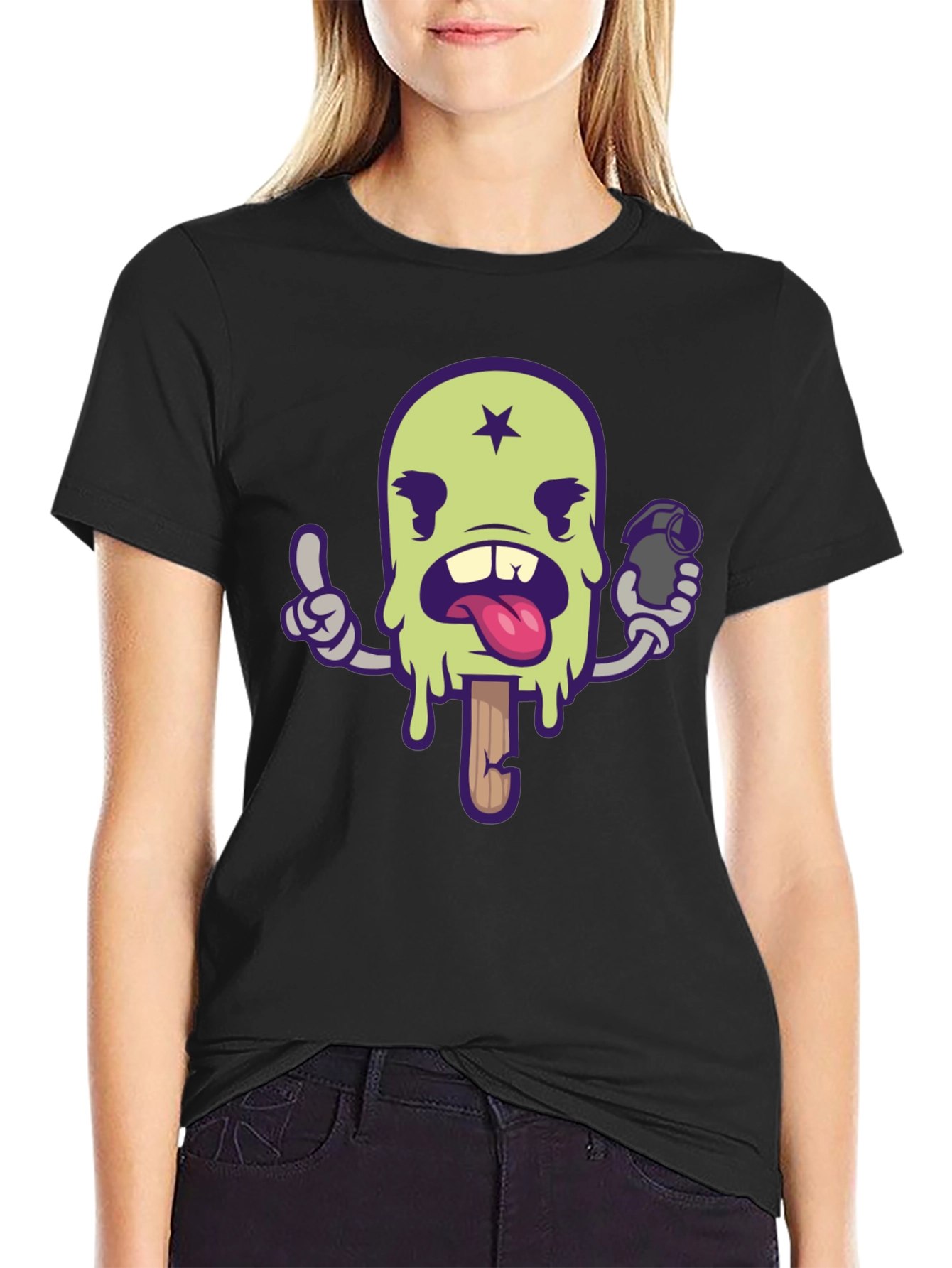 Ice Cream Grenade T-Shirt - Cool Cartoon Graphic Tee
