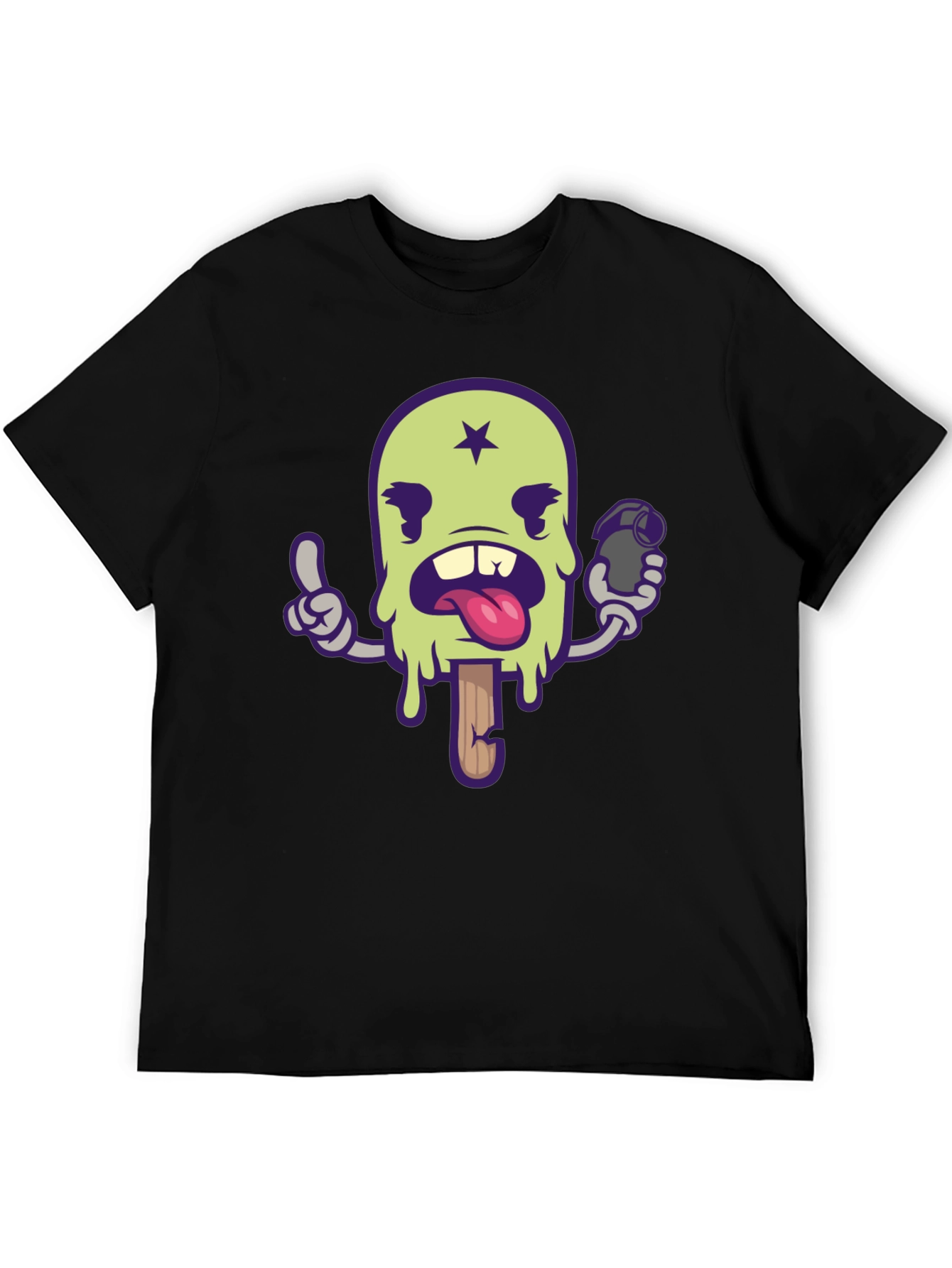 Ice Cream Grenade T-Shirt - Cool Cartoon Graphic Tee