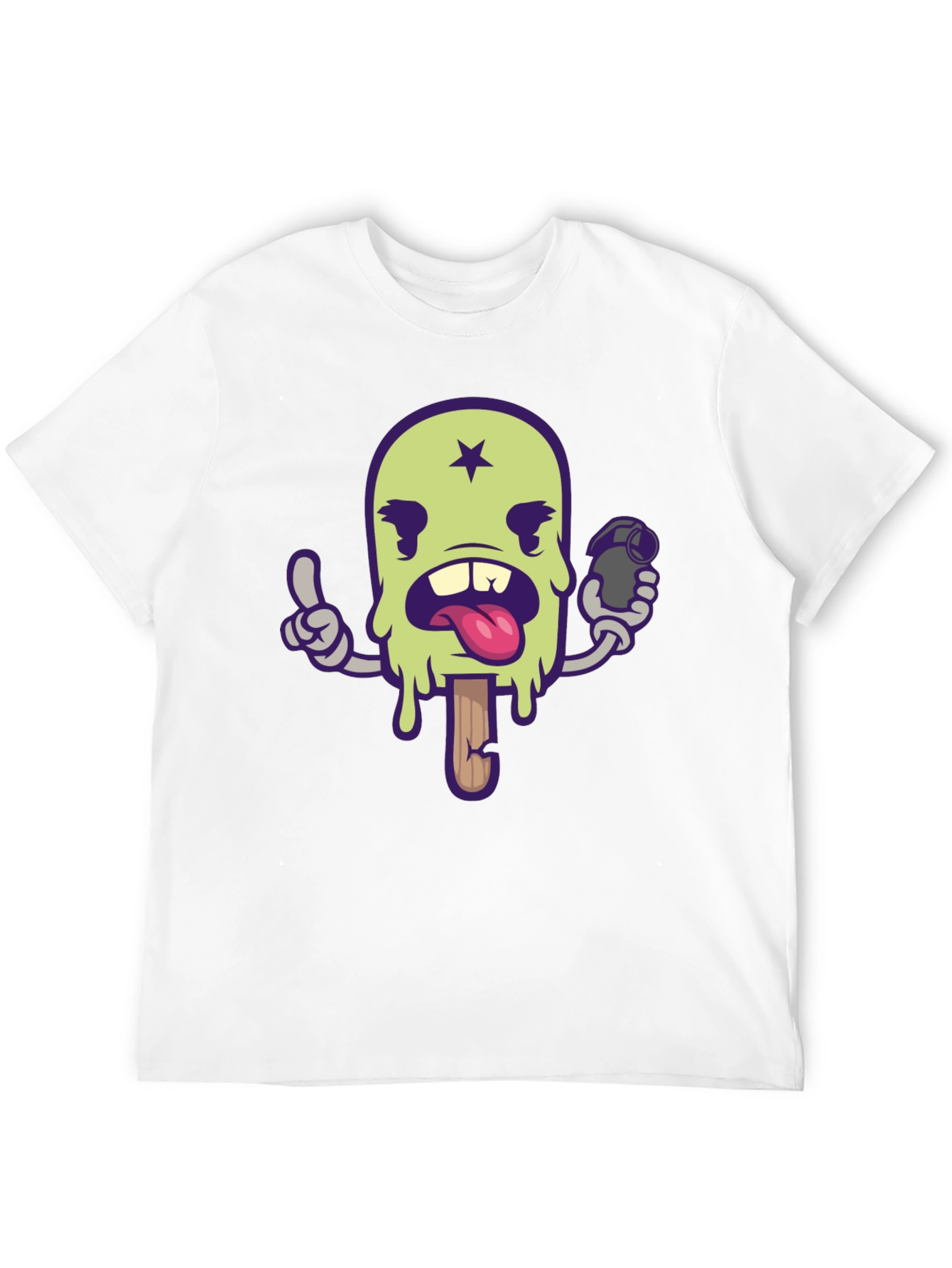 Ice Cream Grenade T-Shirt - Cool Cartoon Graphic Tee