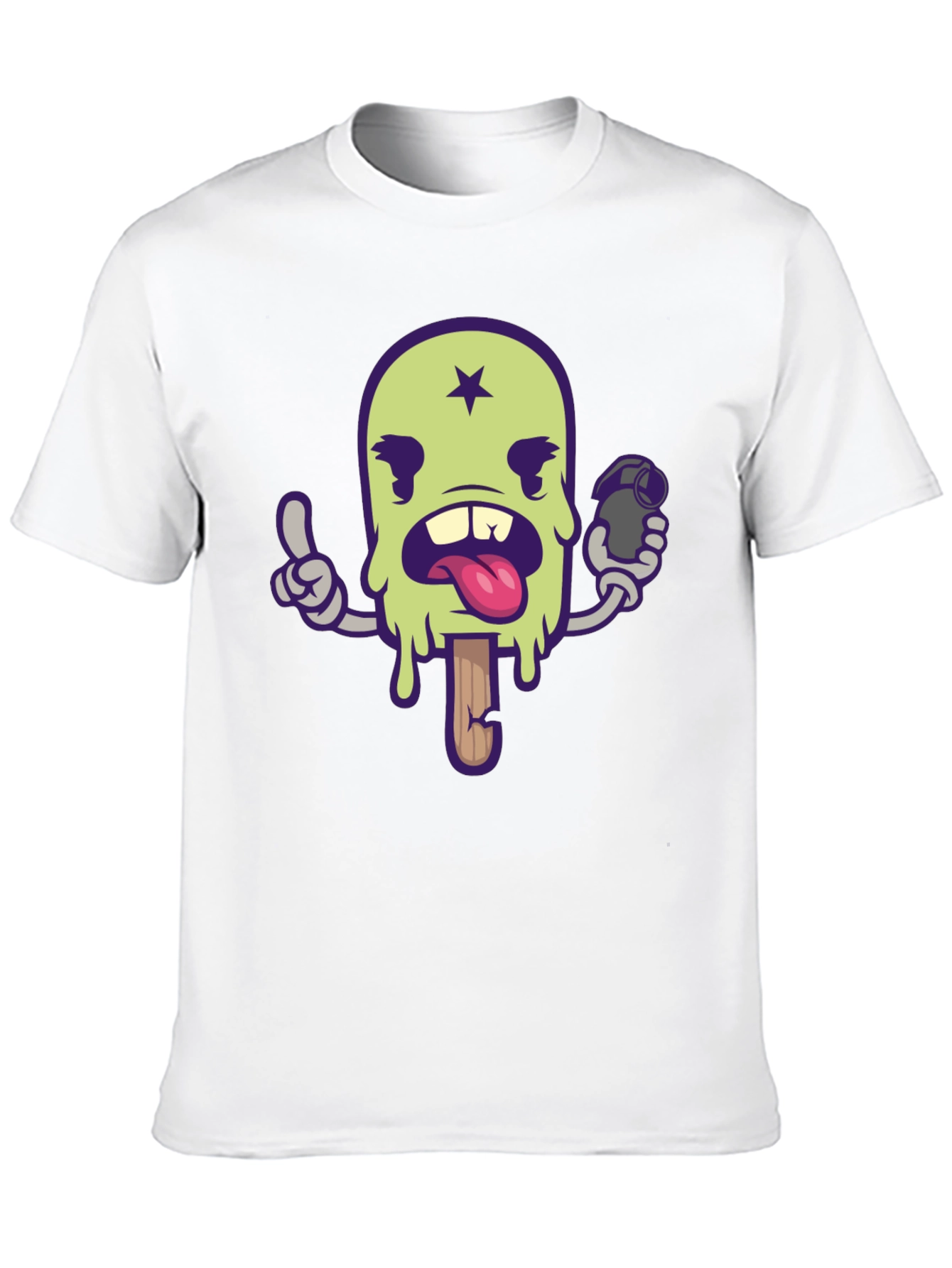 Ice Cream Grenade T-Shirt - Cool Cartoon Graphic Tee