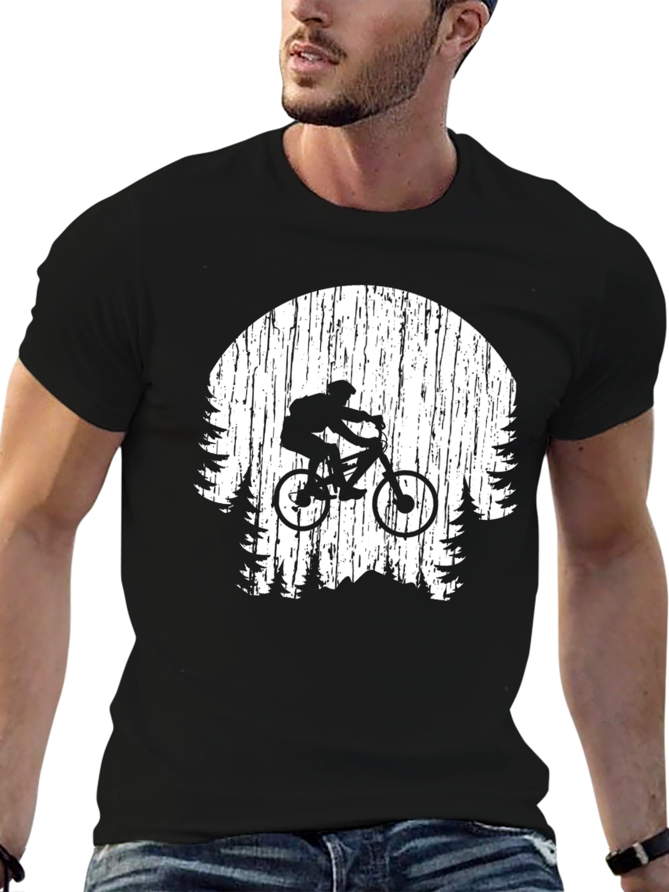 Mountain Biker Graphic Tee - Adventure Awaits