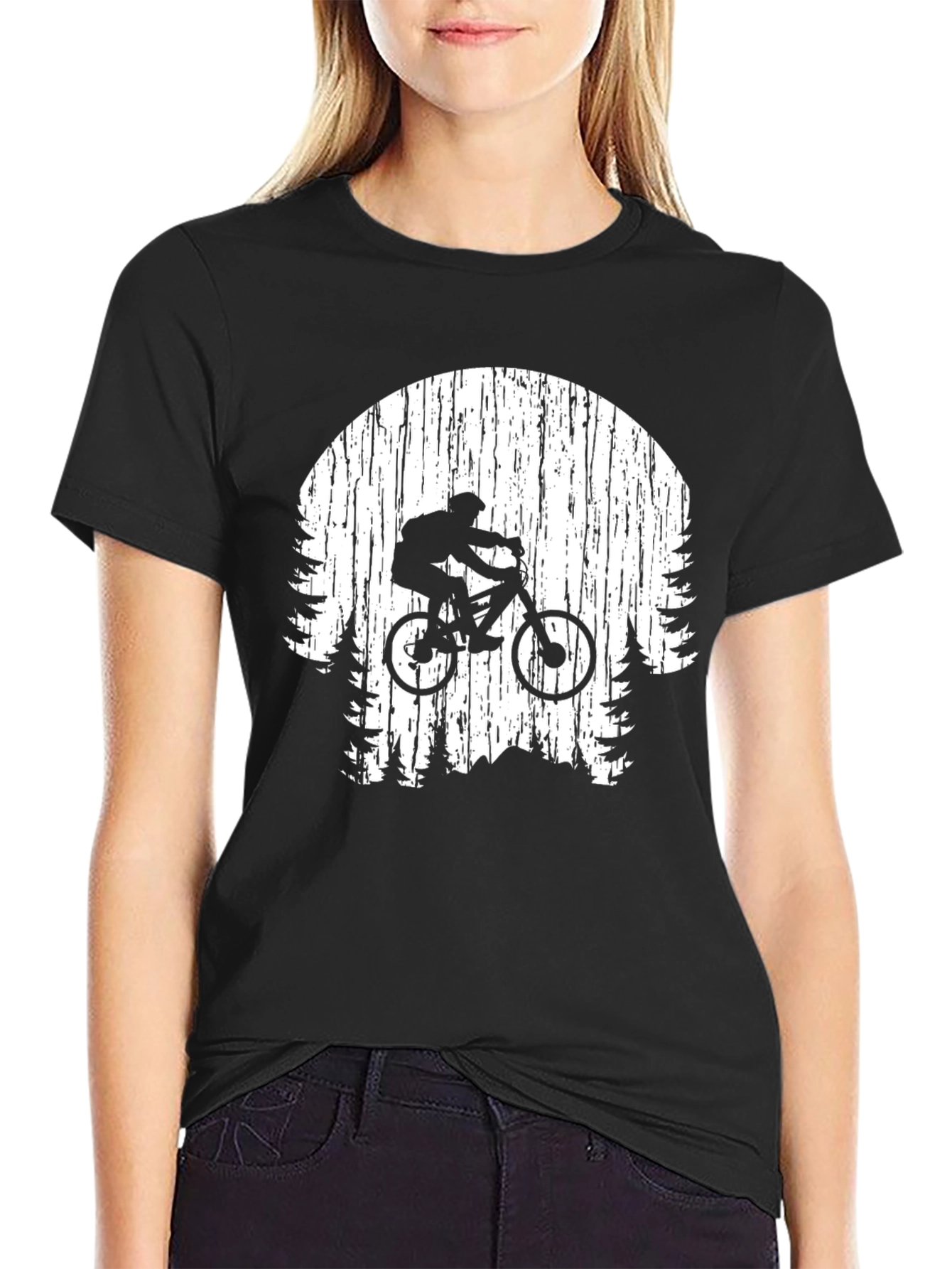 Mountain Biker Graphic Tee - Adventure Awaits