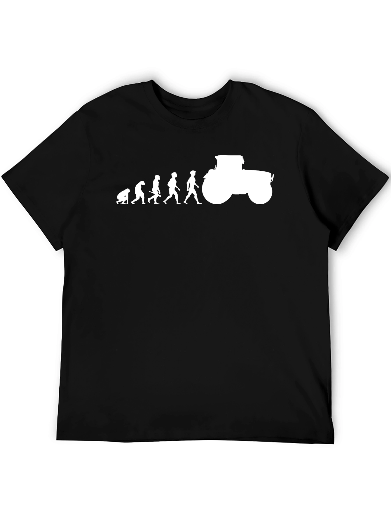 Evolution to Tractor Mens Graphic T-Shirt