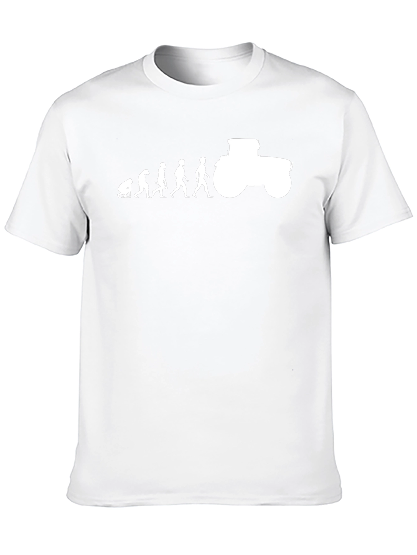 Evolution to Tractor Mens Graphic T-Shirt