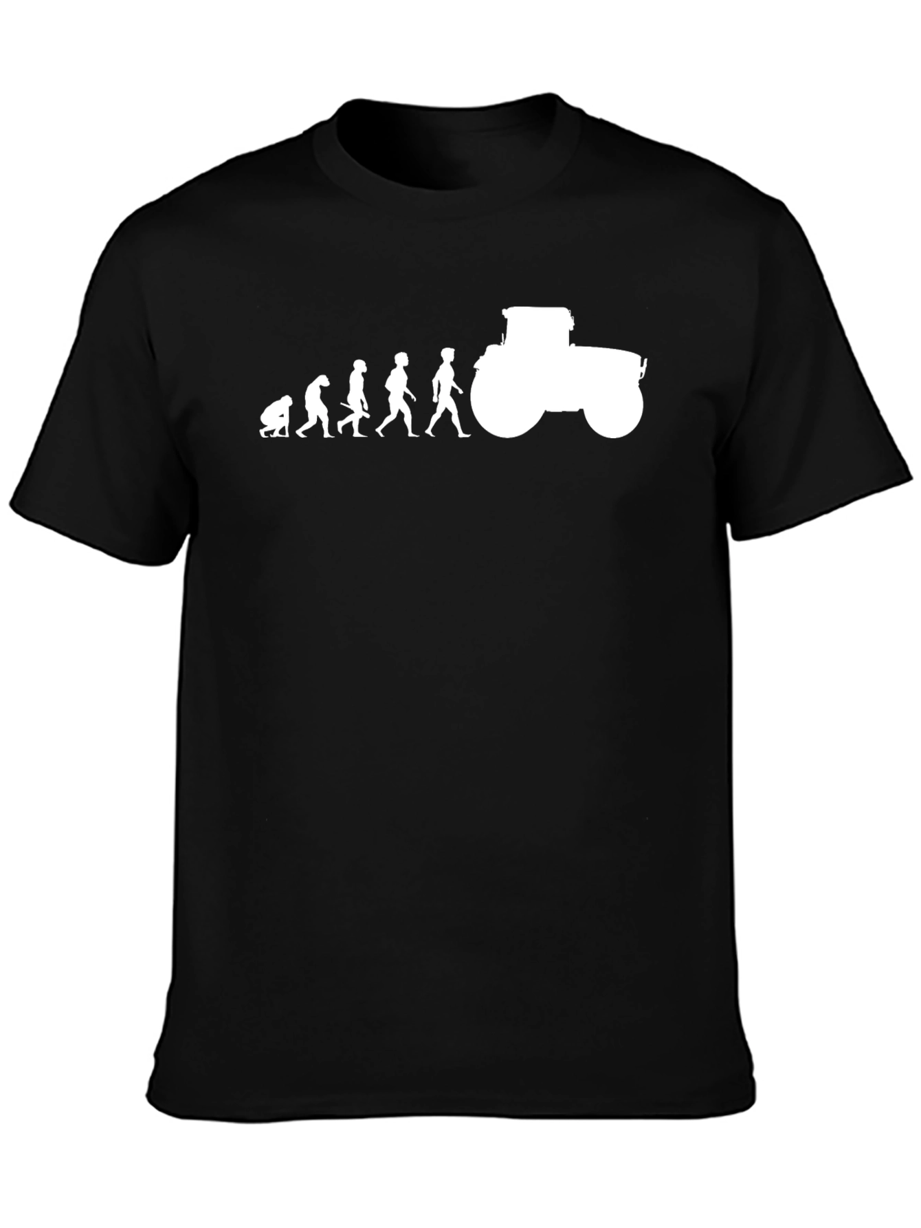 Evolution to Tractor Mens Graphic T-Shirt