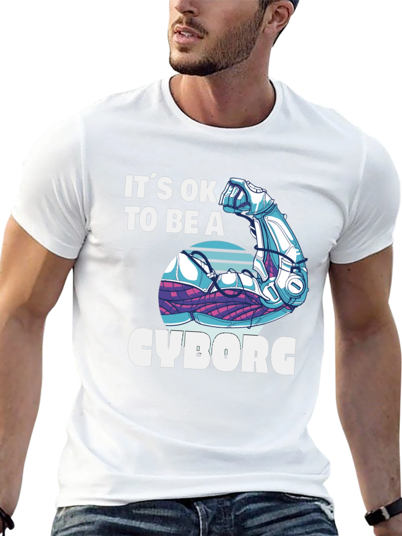 Its OK to Be a Cyborg Graphic T-Shirt