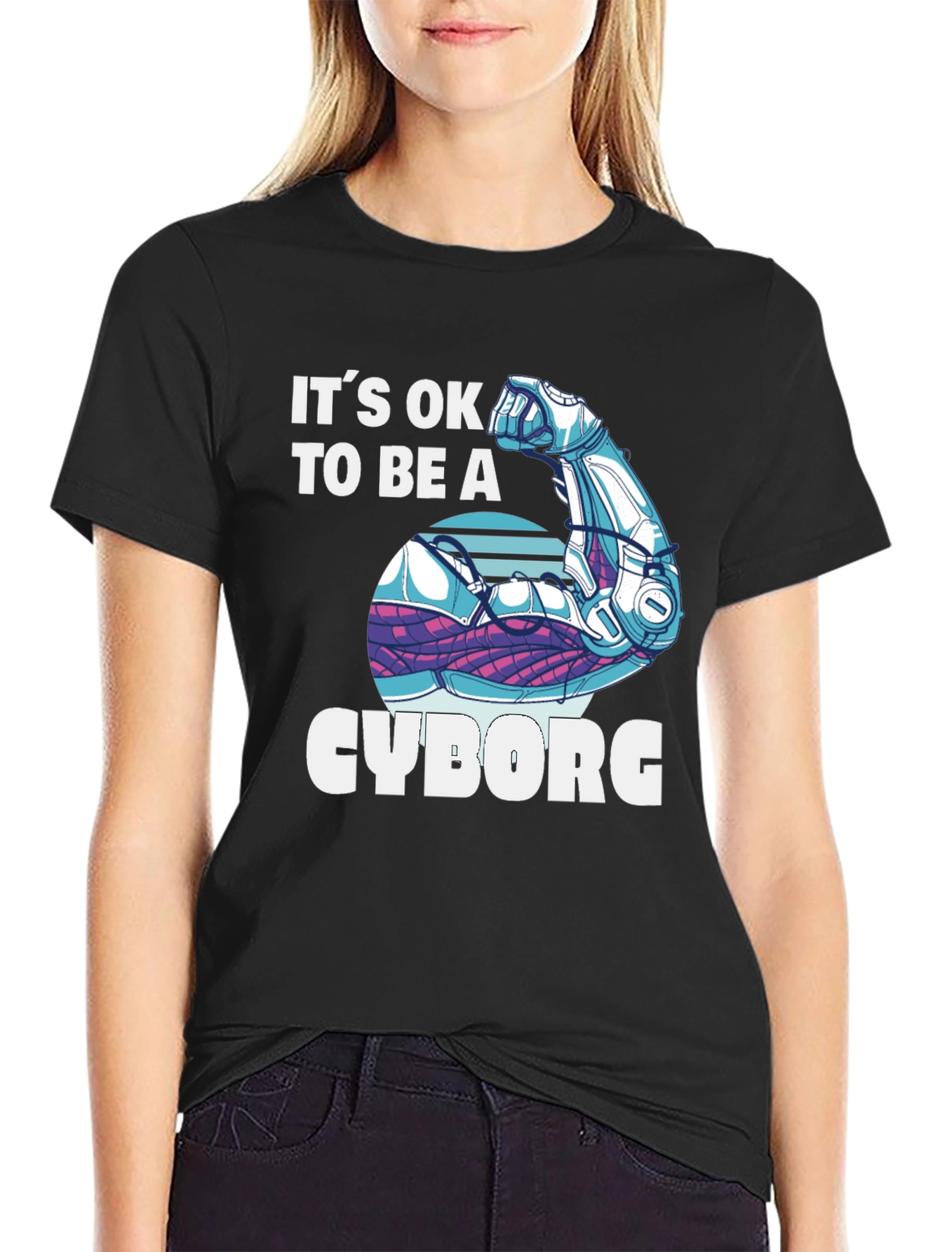 Its OK to Be a Cyborg Graphic T-Shirt
