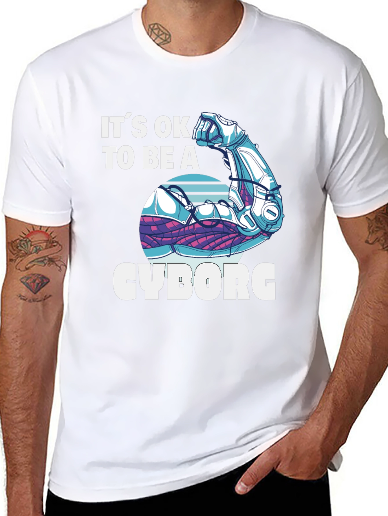 Its OK to Be a Cyborg Graphic T-Shirt