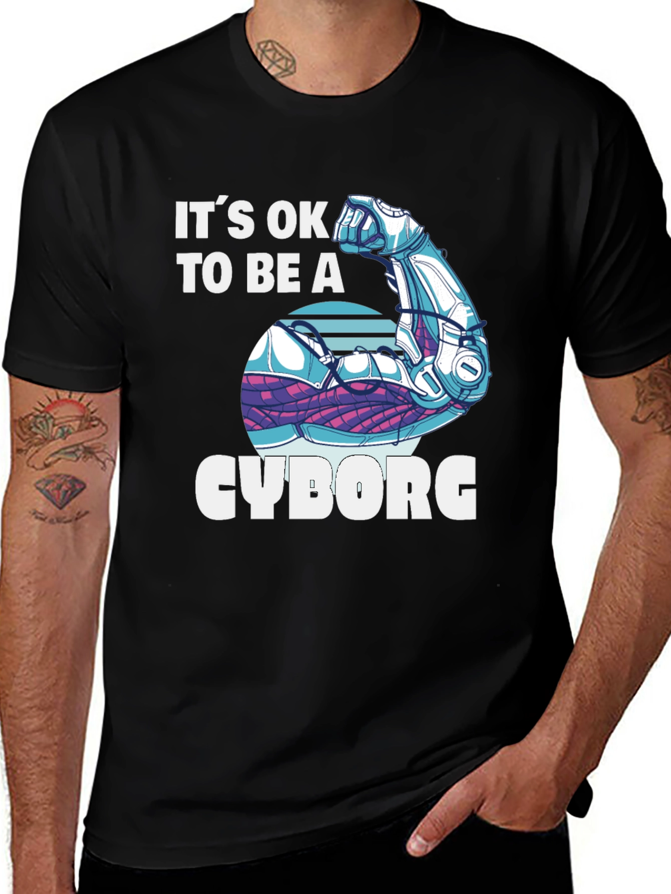 Its OK to Be a Cyborg Graphic T-Shirt
