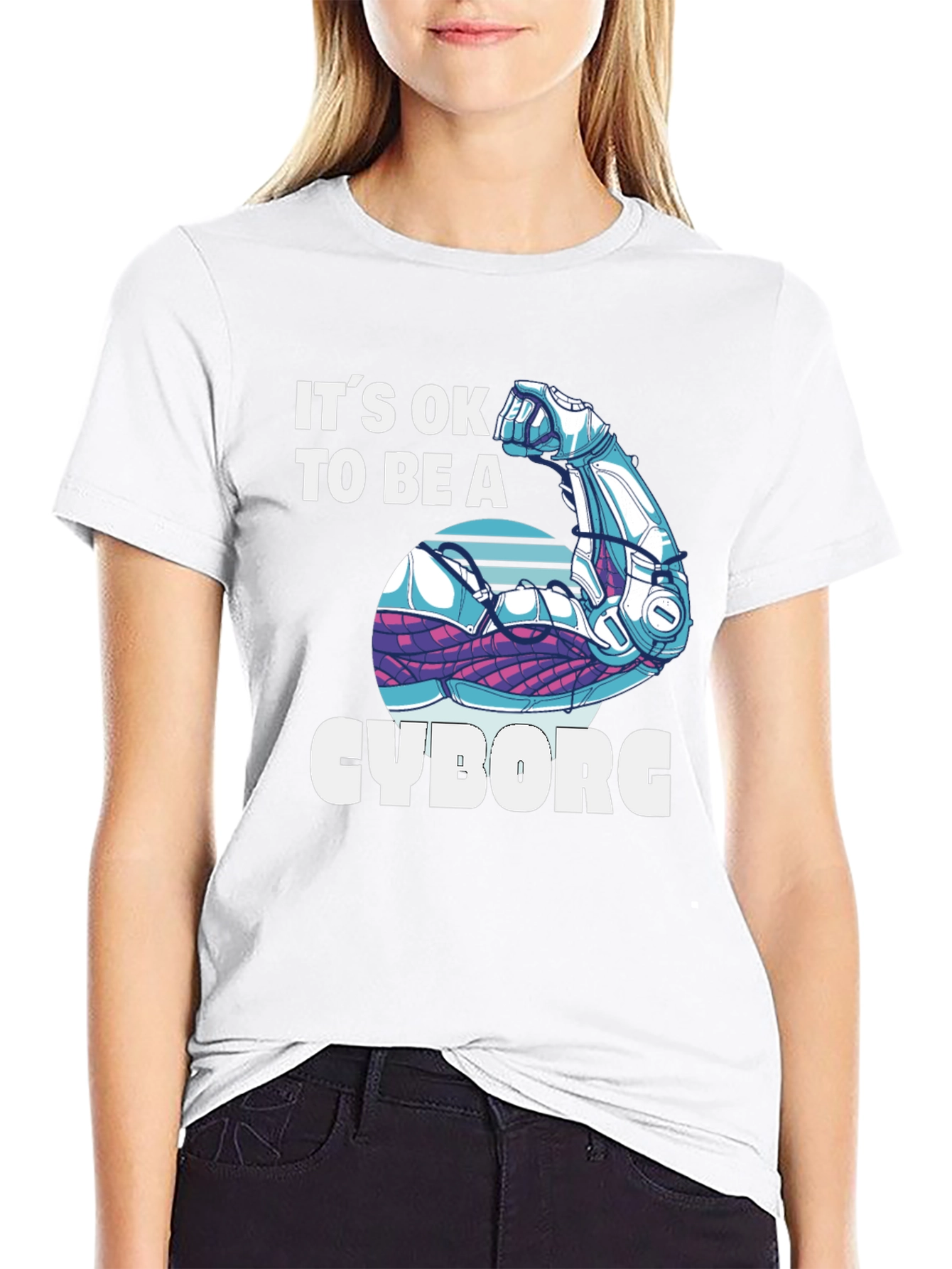 Its OK to Be a Cyborg Graphic T-Shirt
