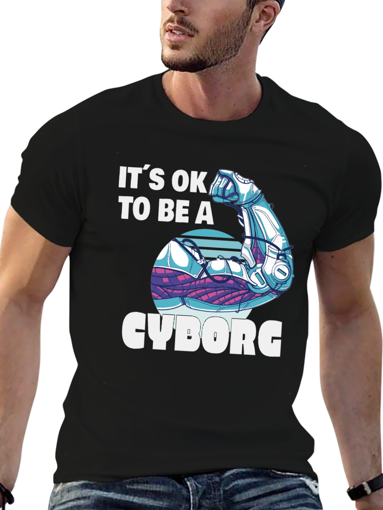 Its OK to Be a Cyborg Graphic T-Shirt