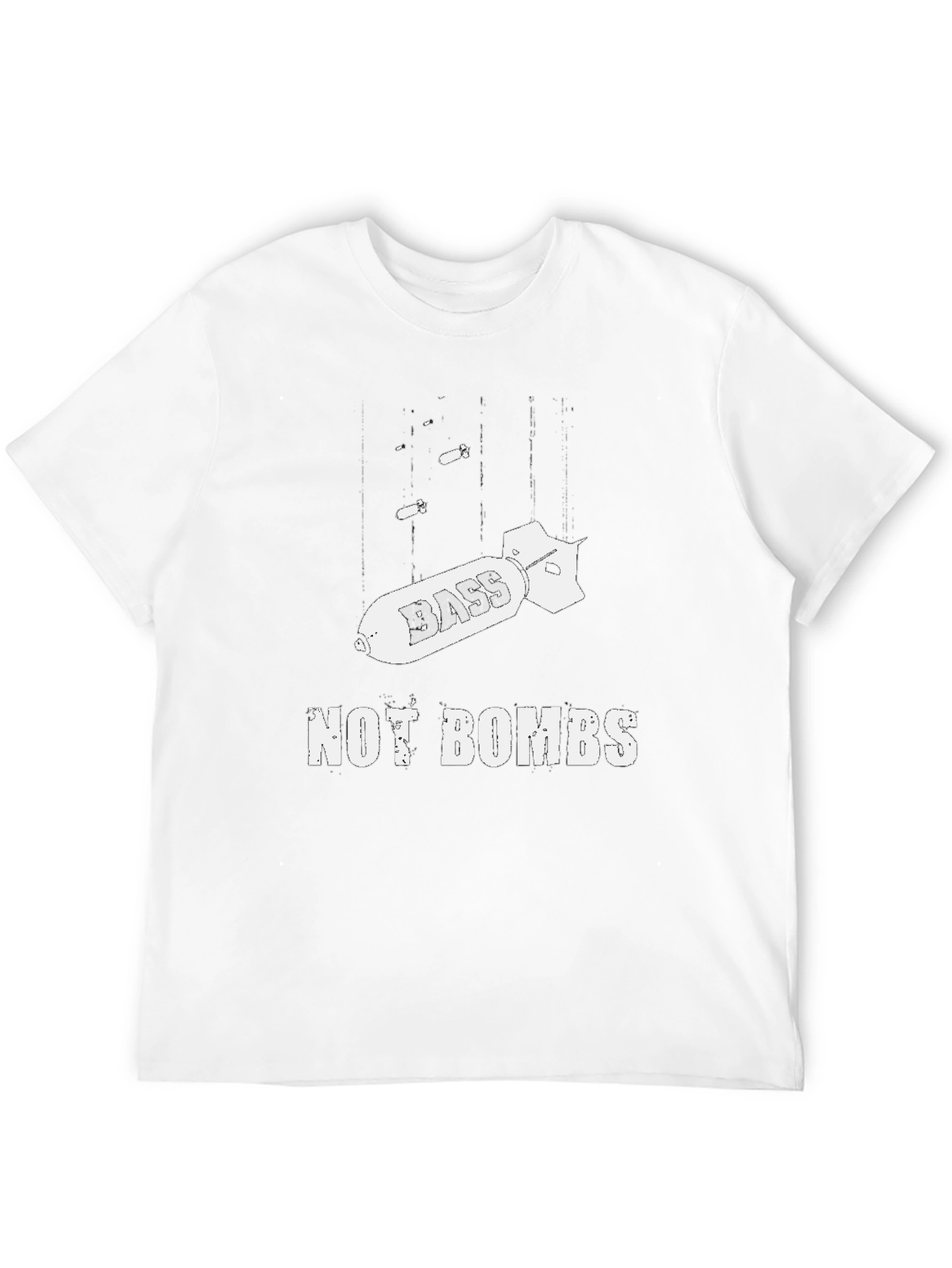 Bass Not Bombs Graphic T-Shirt