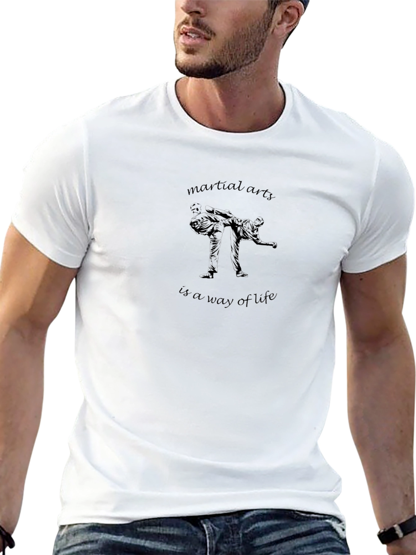 Martial Arts Way of Life Graphic Tee - Black