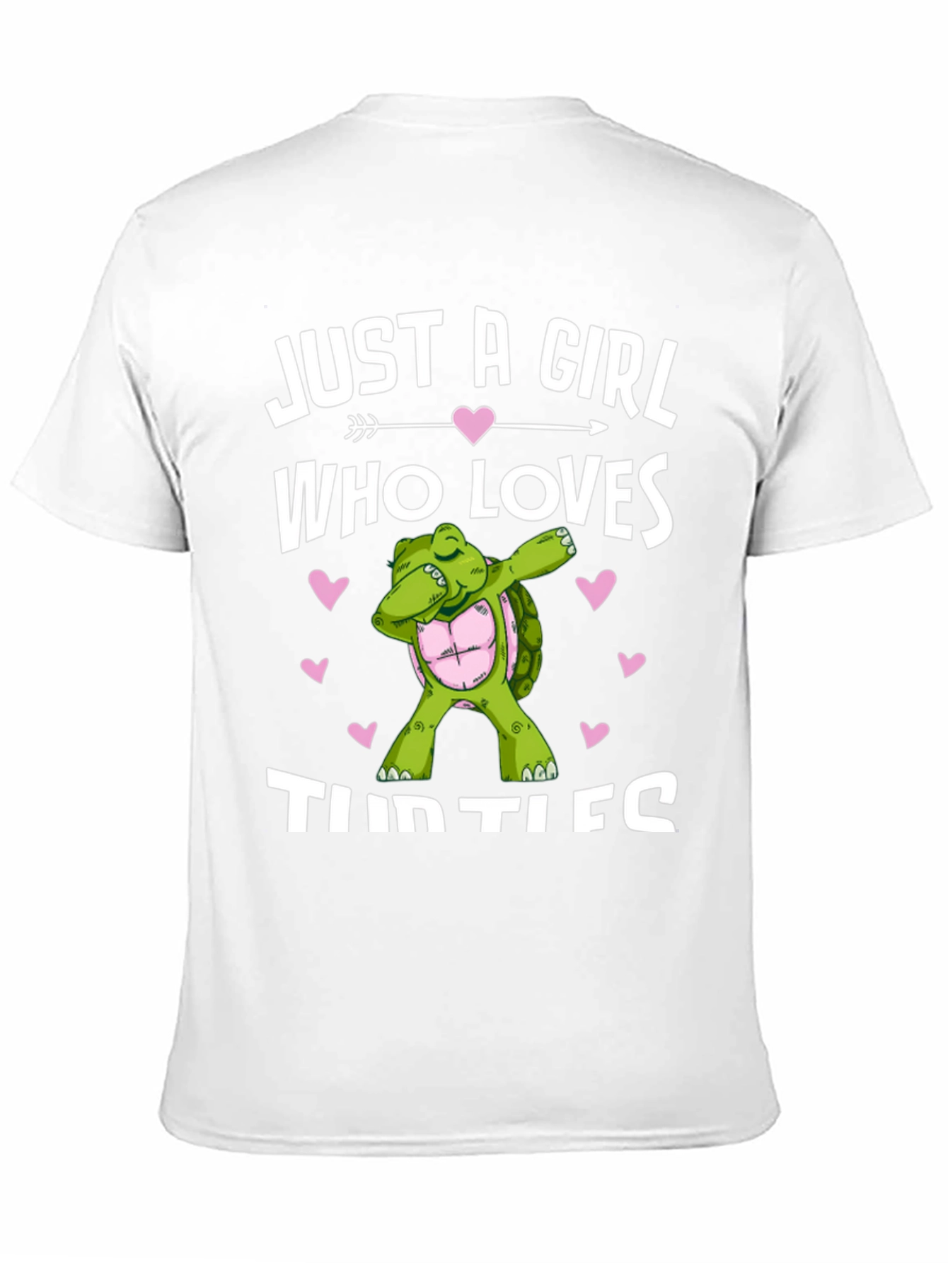Girl Loves Turtles T-Shirt Dab Turtle Black Cotton Tee